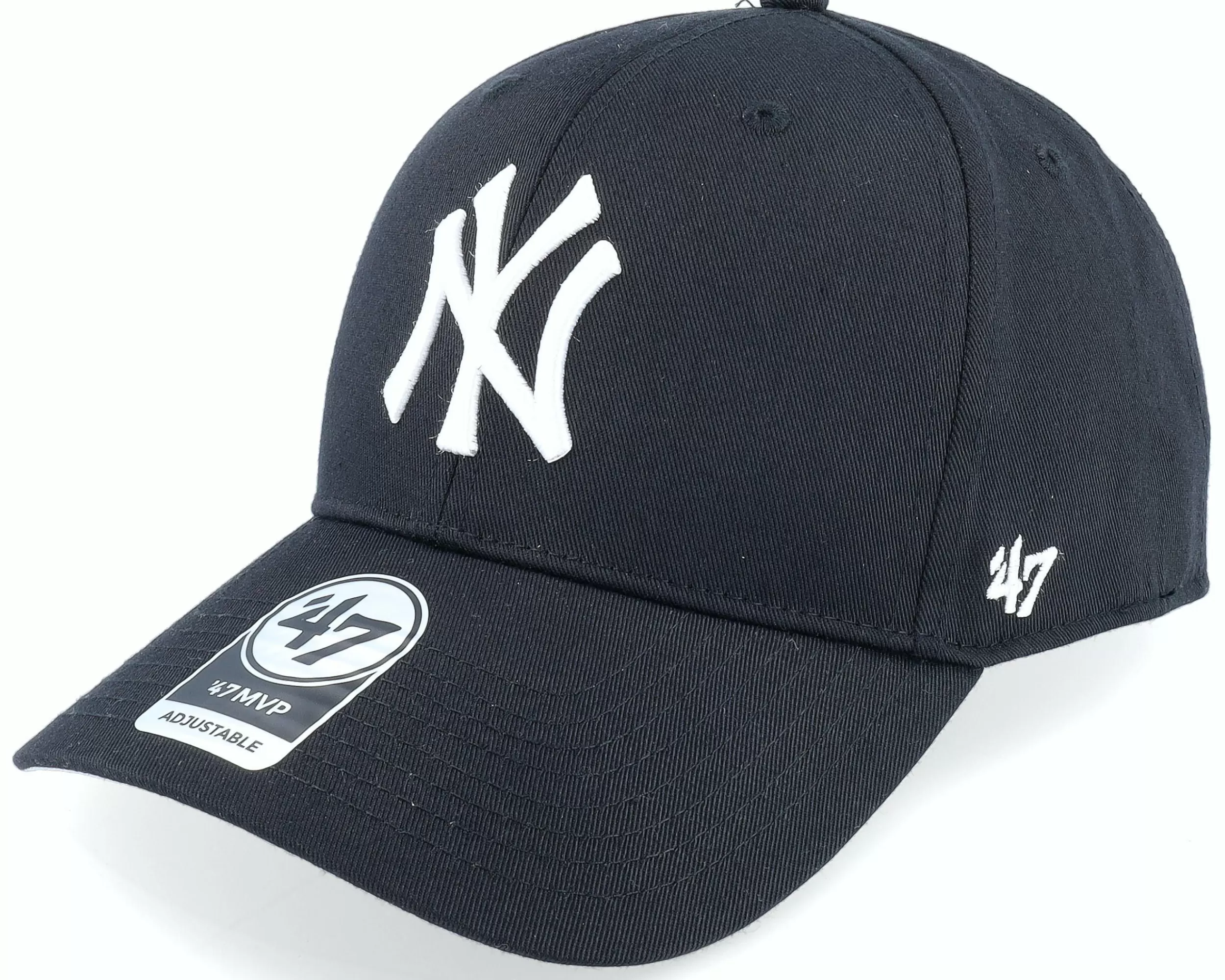 47 Brand New York Yankees Raised Basic Mvp Black Adjustable - -Unisex Adjustable