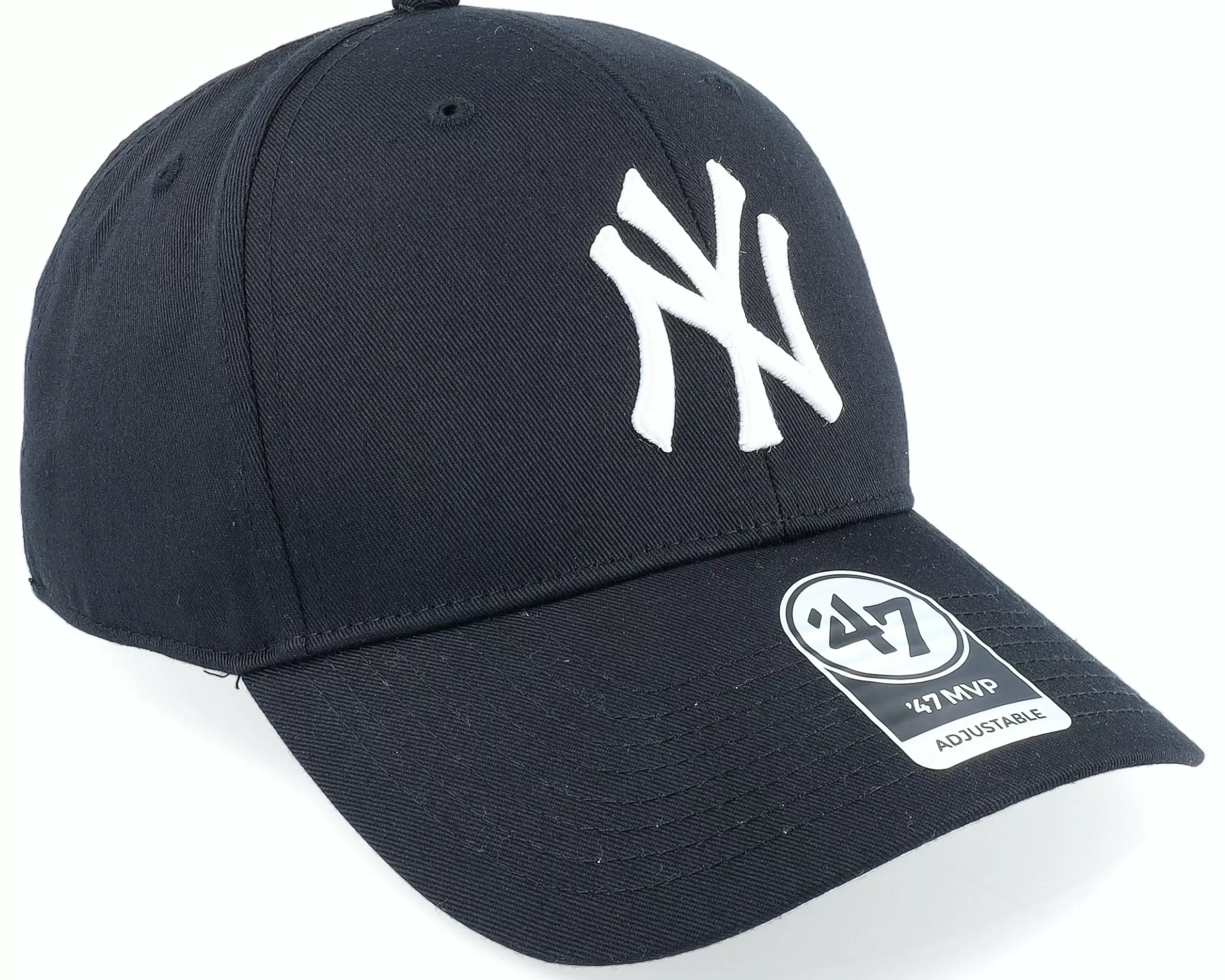 47 Brand New York Yankees Raised Basic Mvp Black Adjustable - -Unisex Adjustable
