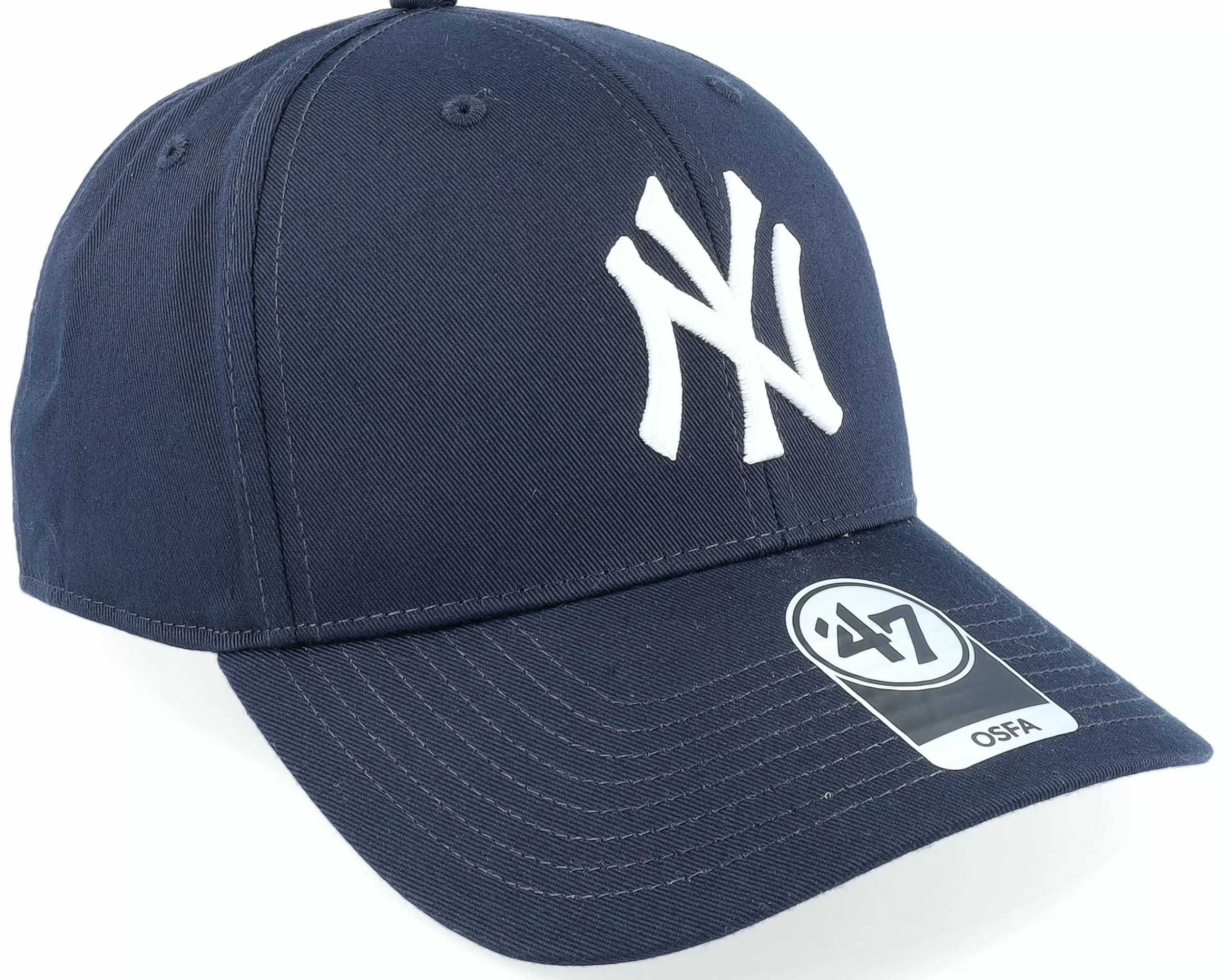 47 Brand New York Yankees Raised Basic Mvp Navy/White Adjustable - -Unisex Adjustable