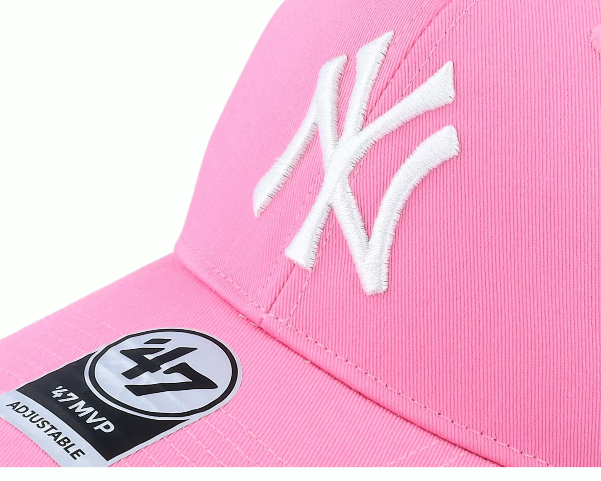 47 Brand New York Yankees Raised Basic Mvp Rose/White Adjustable - -Unisex Adjustable