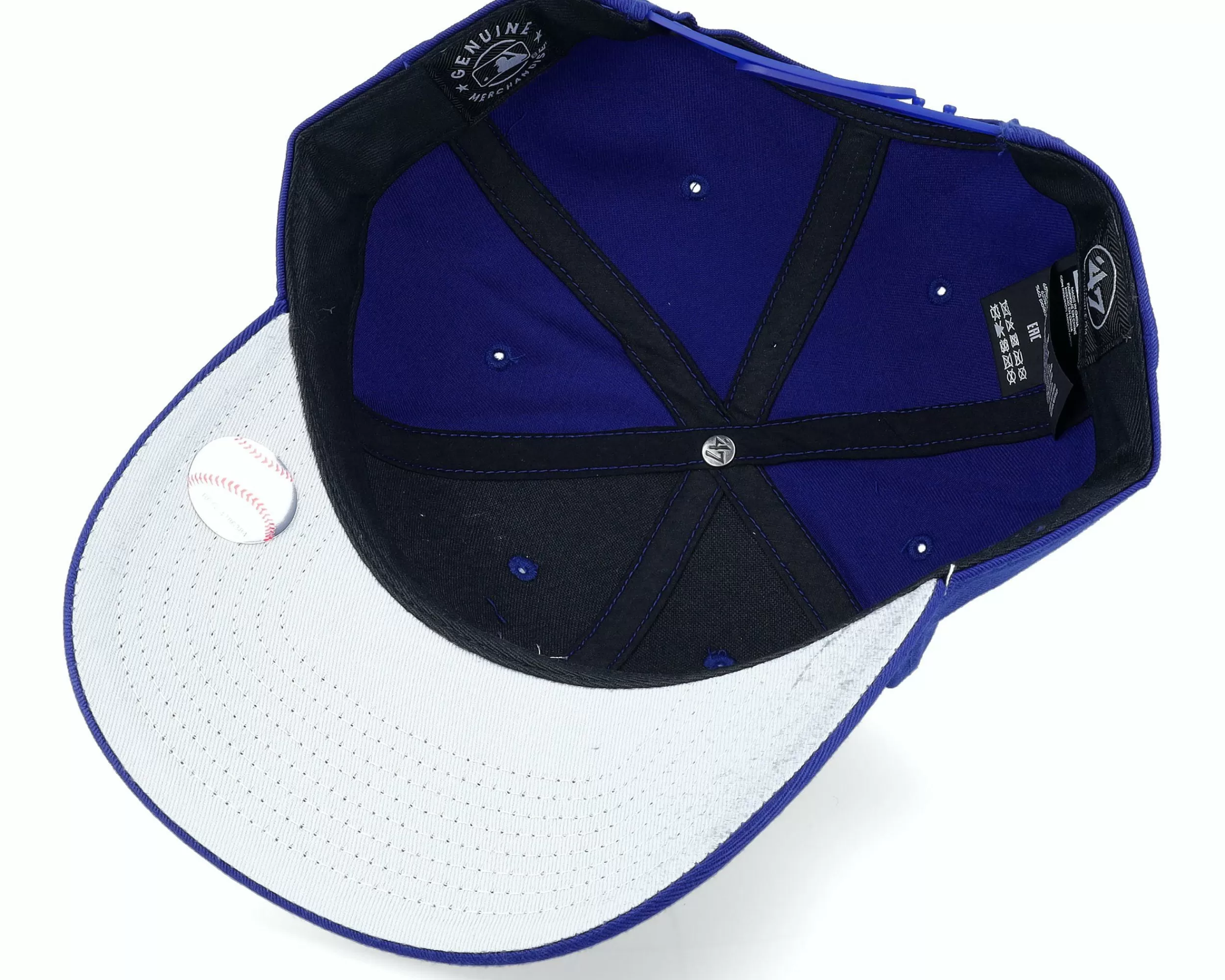47 Brand New York Yankees Raised Basic Mvp Royal/White Adjustable - -Unisex Adjustable