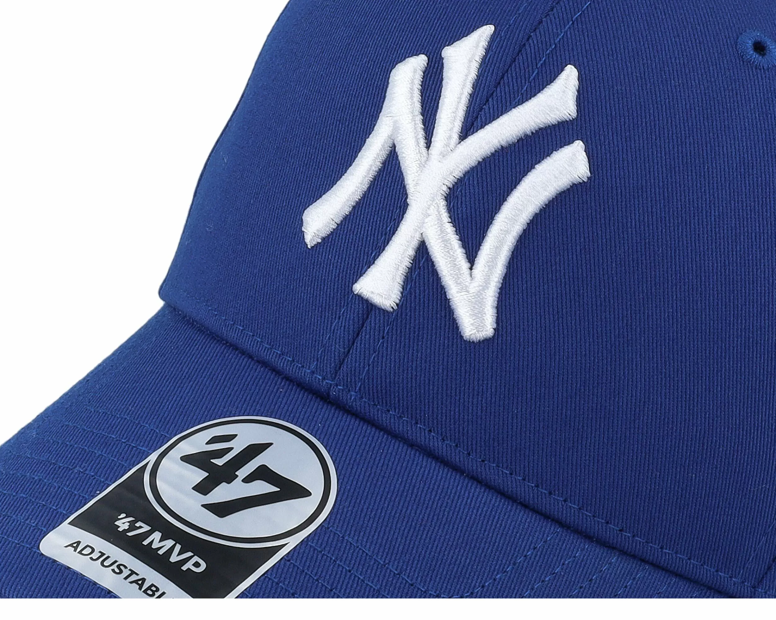 47 Brand New York Yankees Raised Basic Mvp Royal/White Adjustable - -Unisex Adjustable