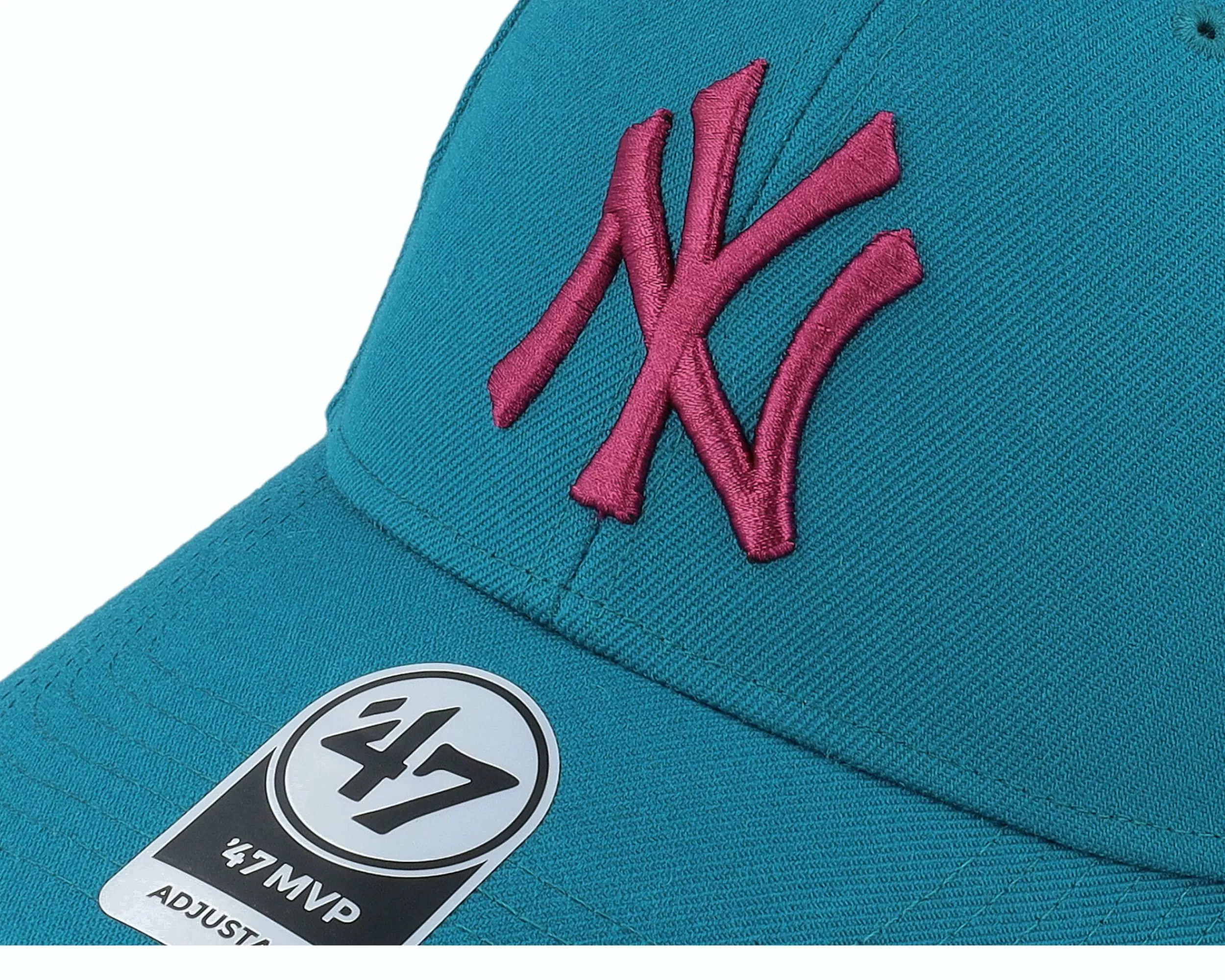 47 Brand New York Yankees Sure Shot Snapback Mvp Dark Teal Adjustable - -Unisex Adjustable