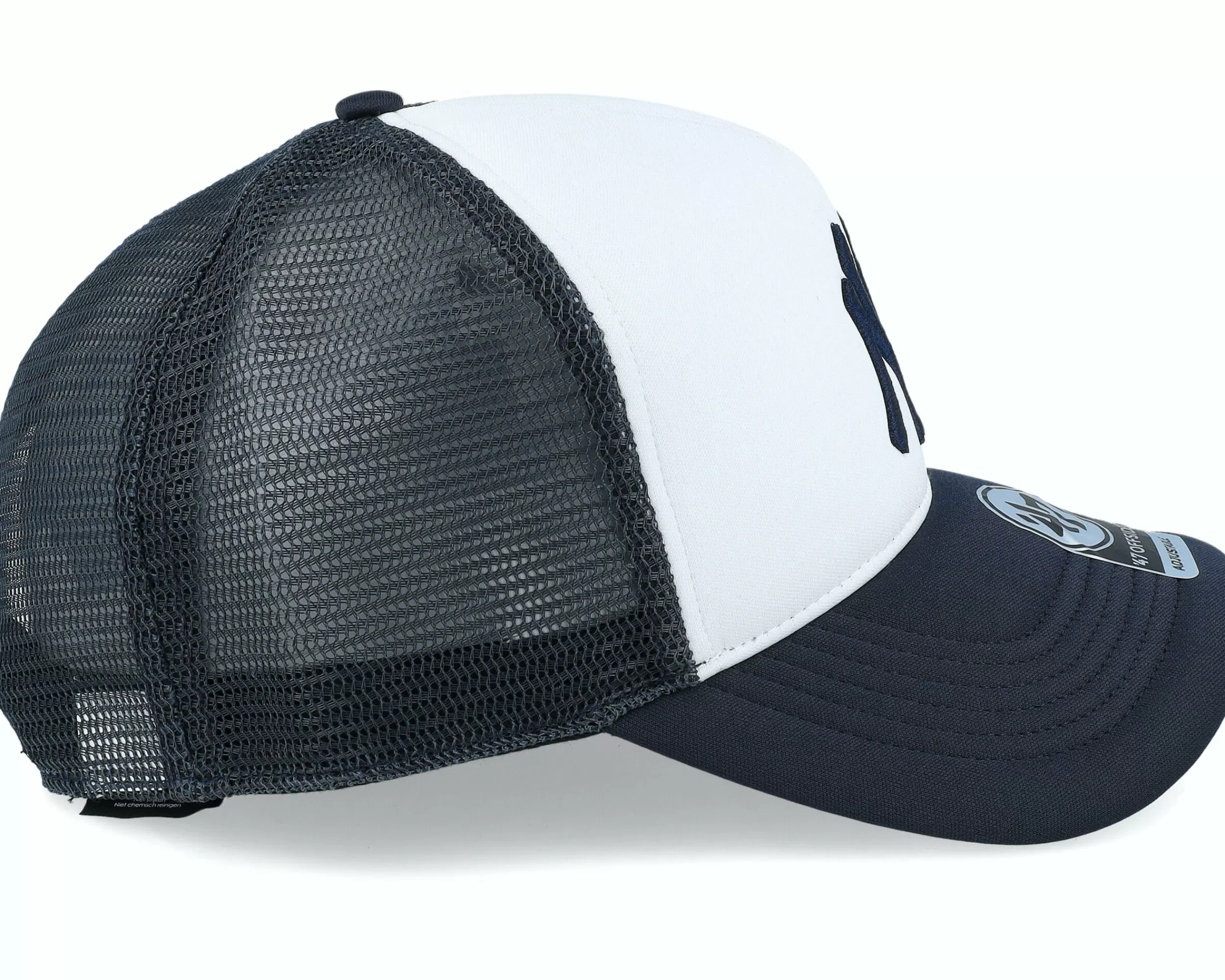 47 Brand New York Yankees Tri Tone Foam Offside Navy/White Trucker - -Unisex Trucker