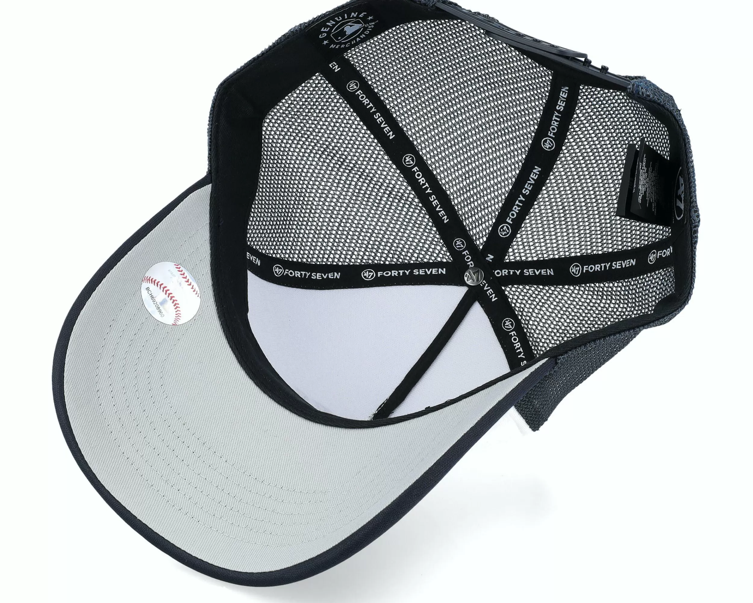 47 Brand New York Yankees Tri Tone Foam Offside Navy/White Trucker - -Unisex Trucker