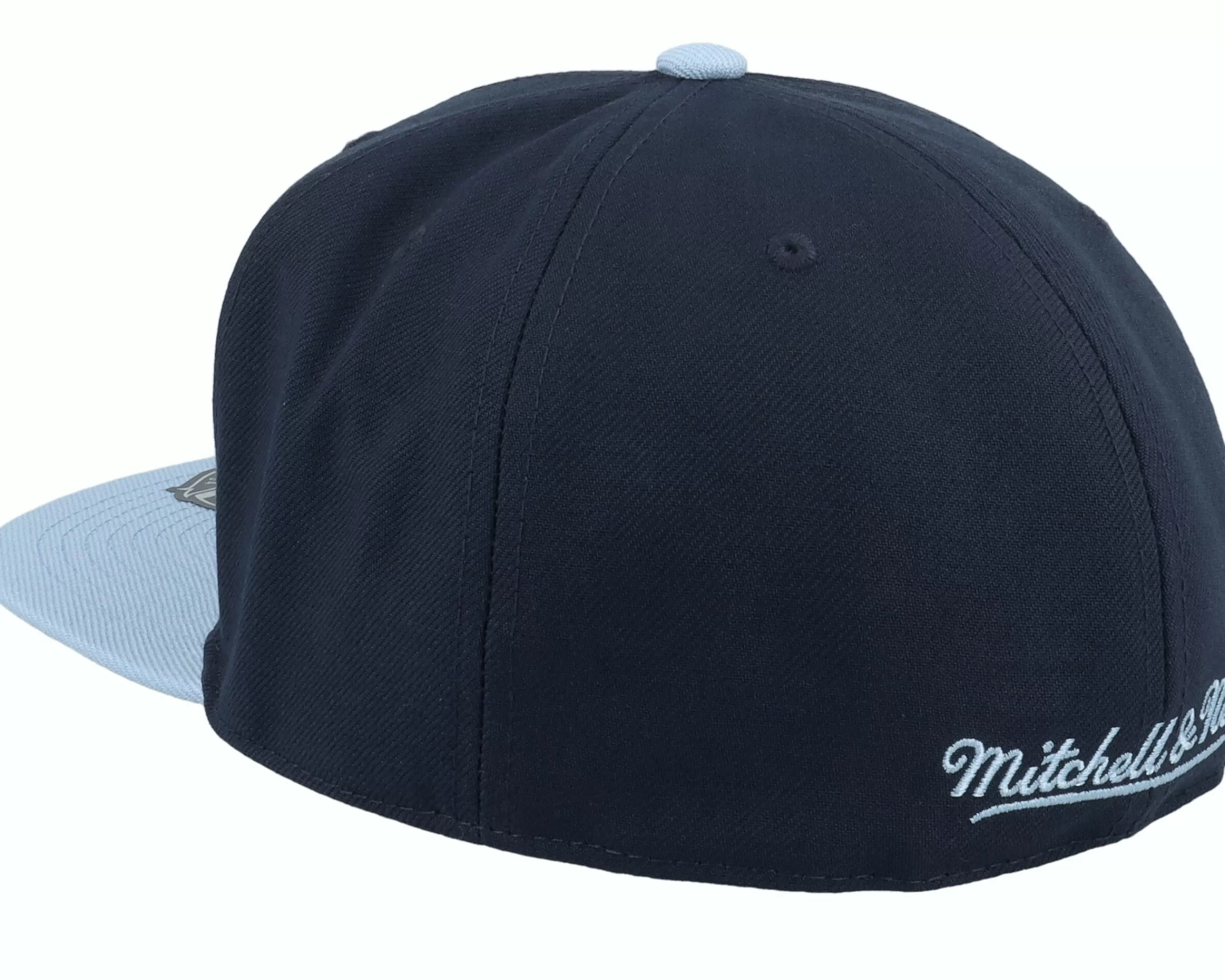 Mitchell & Ness North Carolina Tar Heels Core Side Navy Fitted - -Unisex Fitted