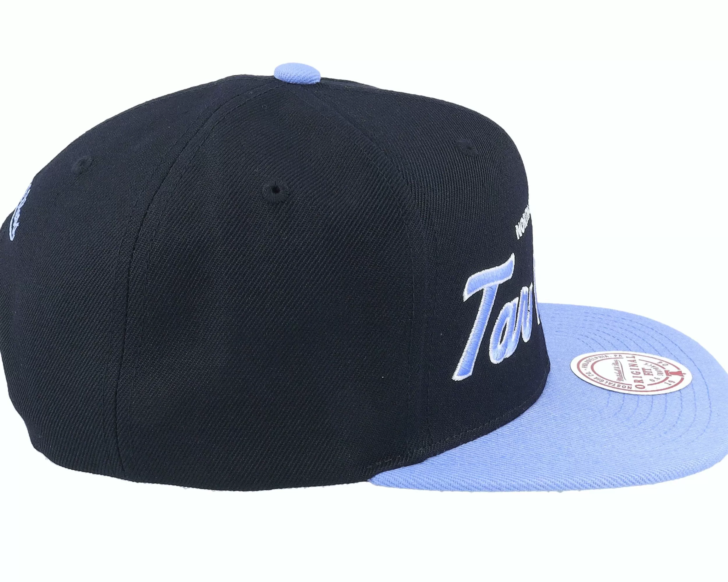 Mitchell & Ness North Carolina Tar Heels Team Script 2.0 Black Snapback - -Unisex Snapback