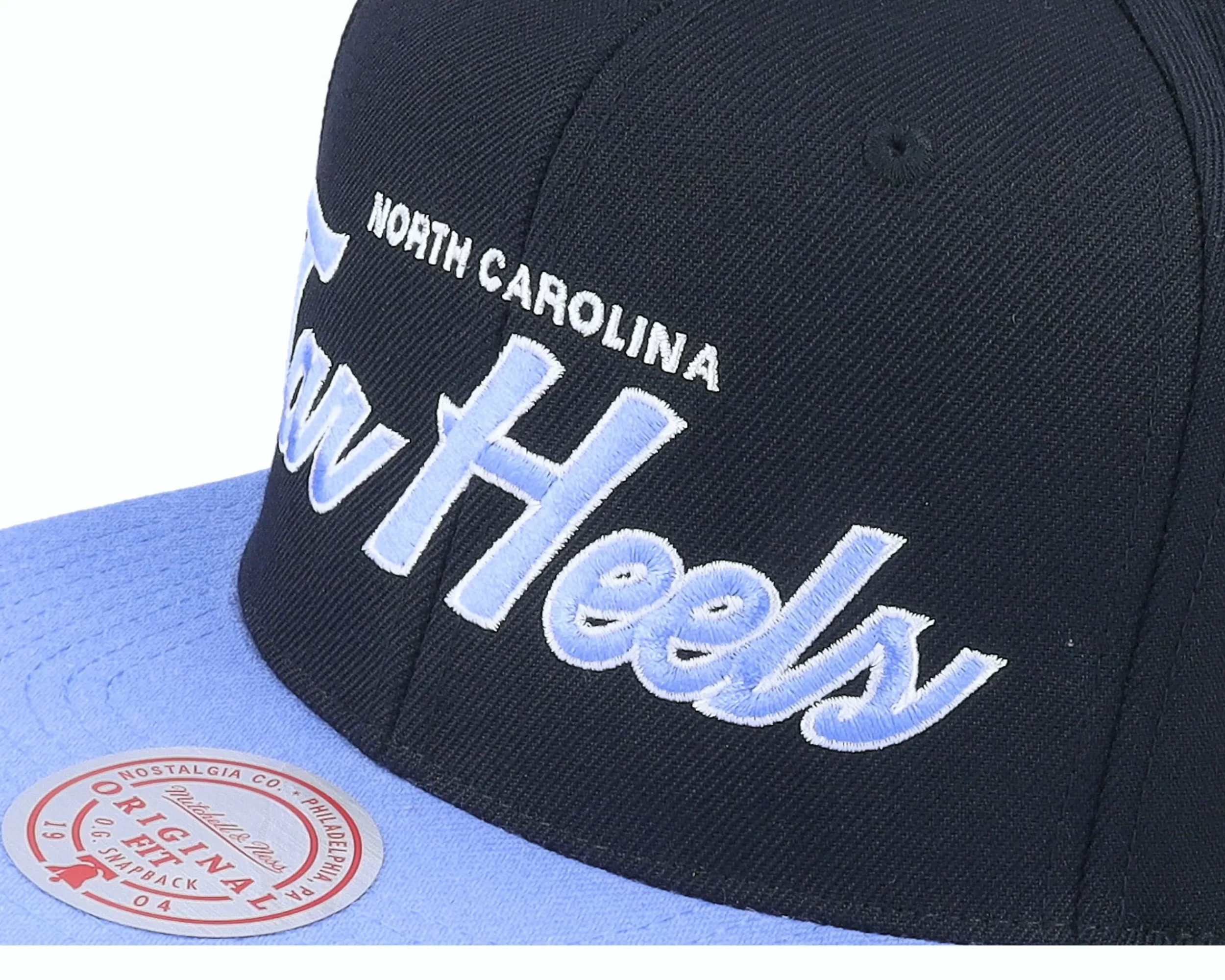 Mitchell & Ness North Carolina Tar Heels Team Script 2.0 Black Snapback - -Unisex Snapback