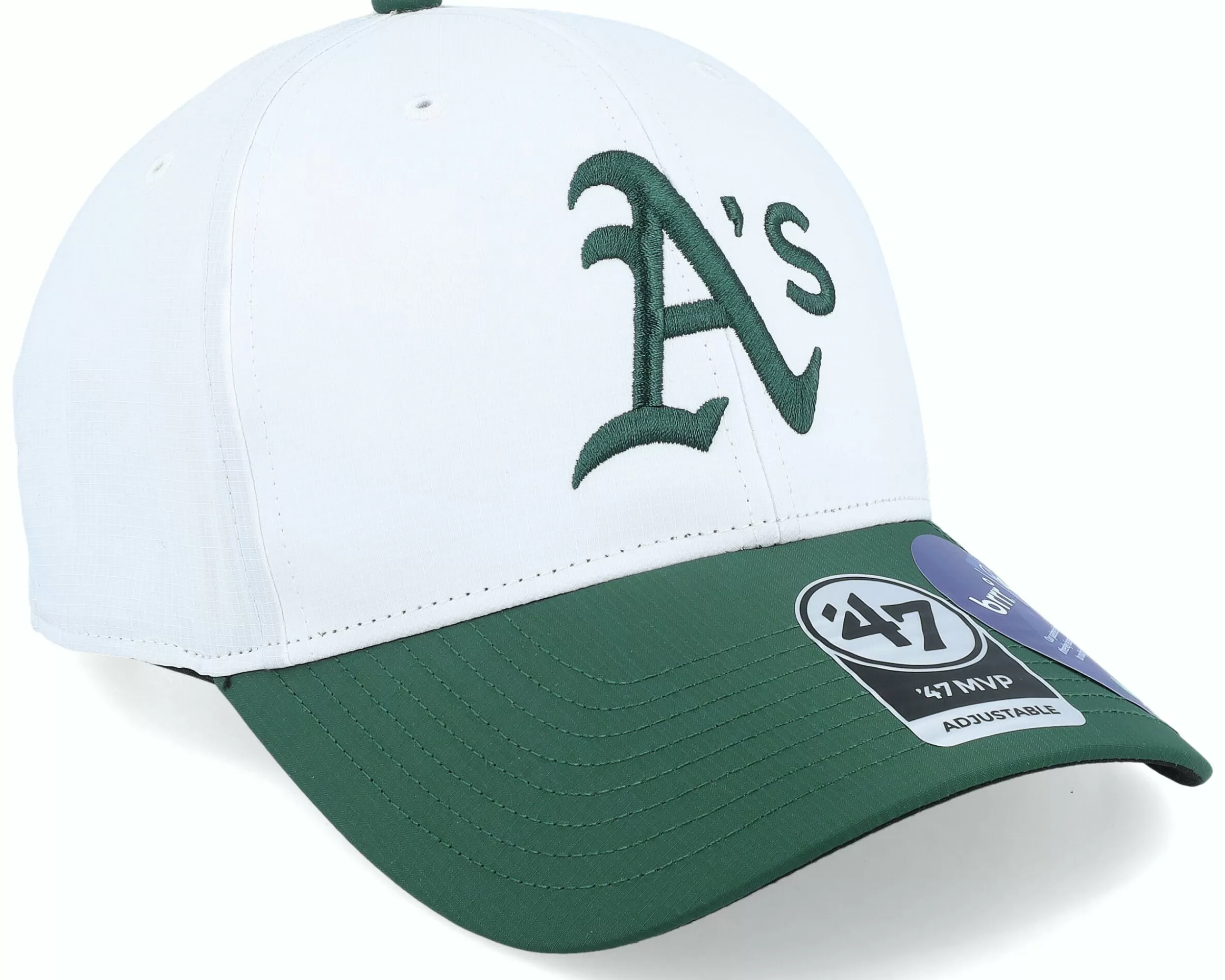 47 Brand Oakland Athletics Mlb Athletics Brrr Tt Mvp White/Dark Green Adjustable - -Unisex Adjustable