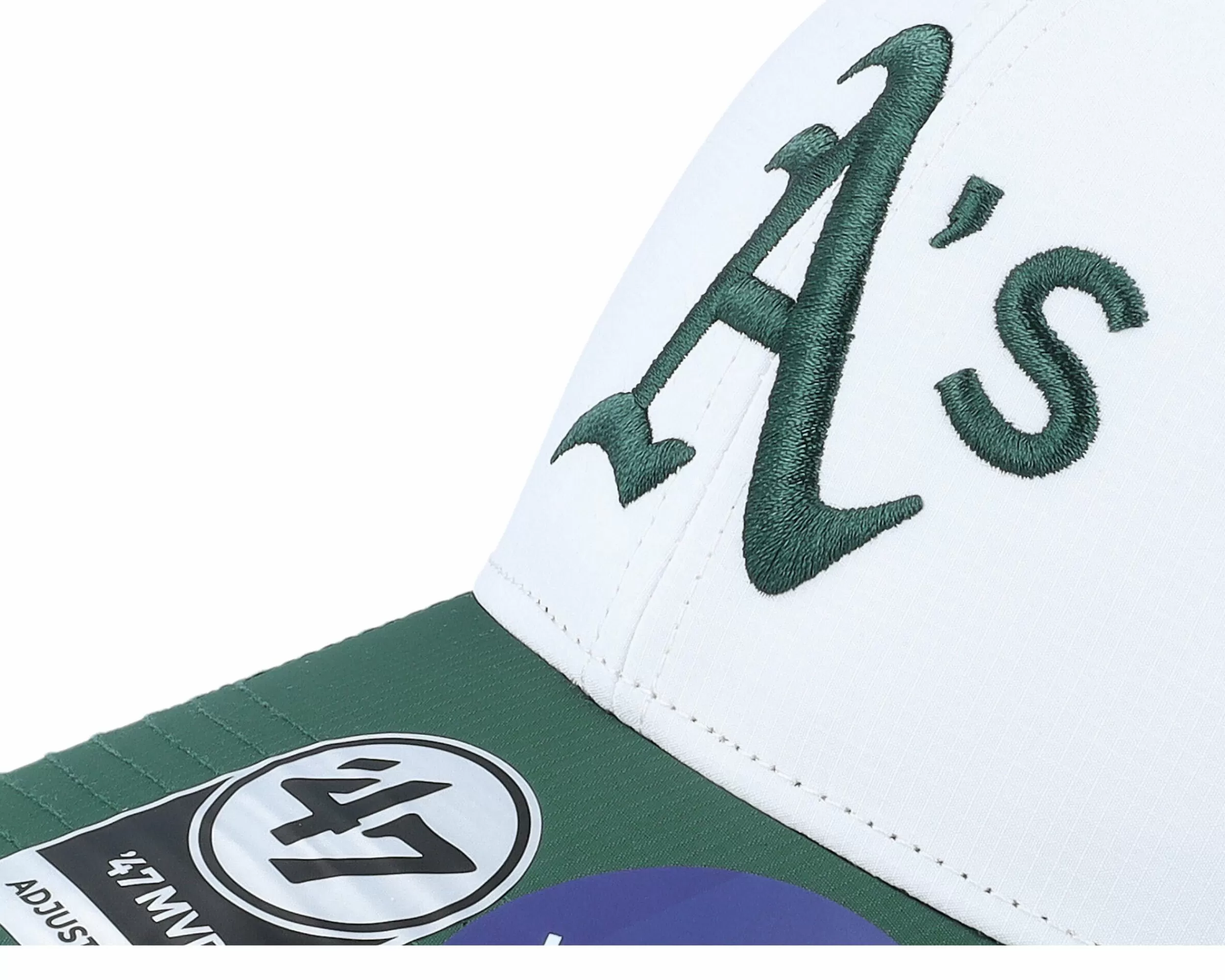47 Brand Oakland Athletics Mlb Athletics Brrr Tt Mvp White/Dark Green Adjustable - -Unisex Adjustable
