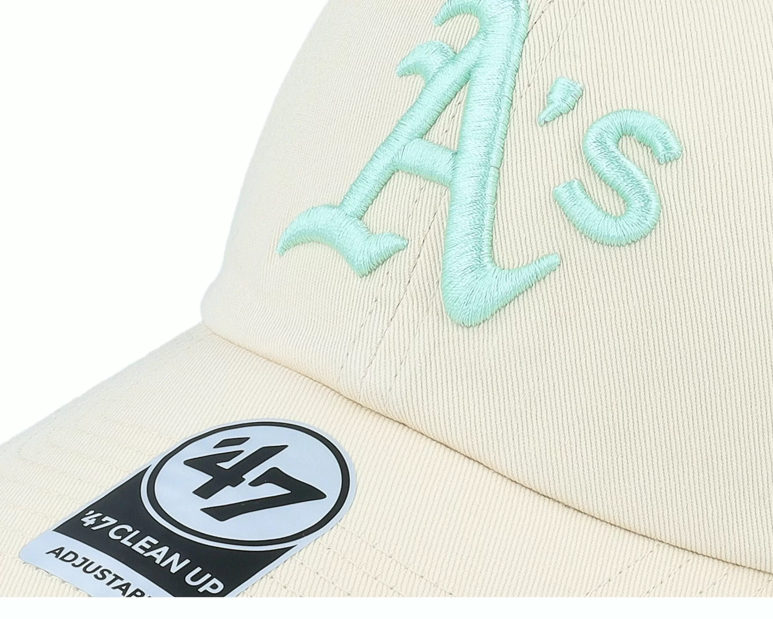 47 Brand Oakland Athletics Mlb Clean Up Natural Dad Cap - -Unisex Adjustable