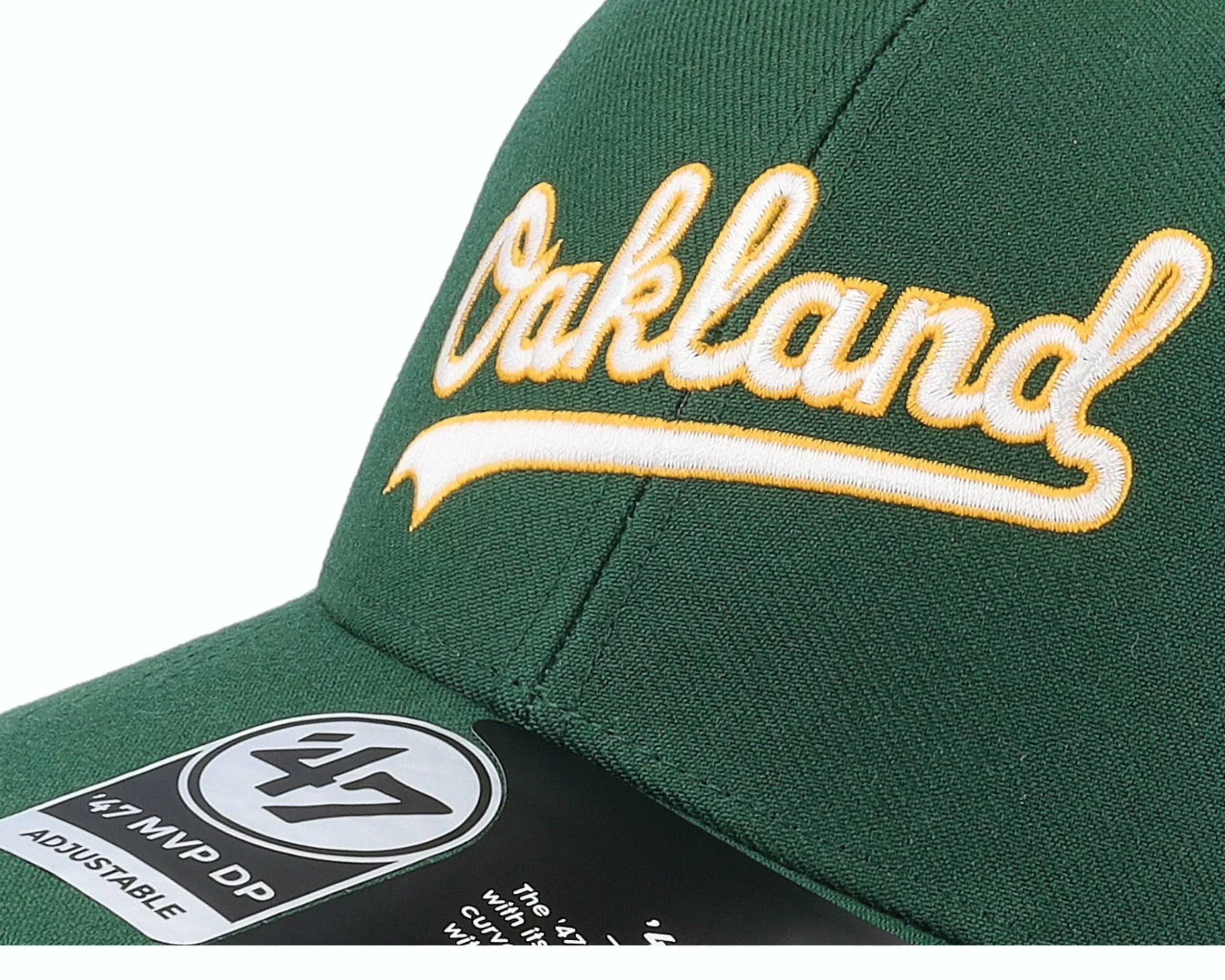 47 Brand Oakland Athletics Mlb Replica Script Mvp Dp Dark Green Adjustable - -Unisex Adjustable