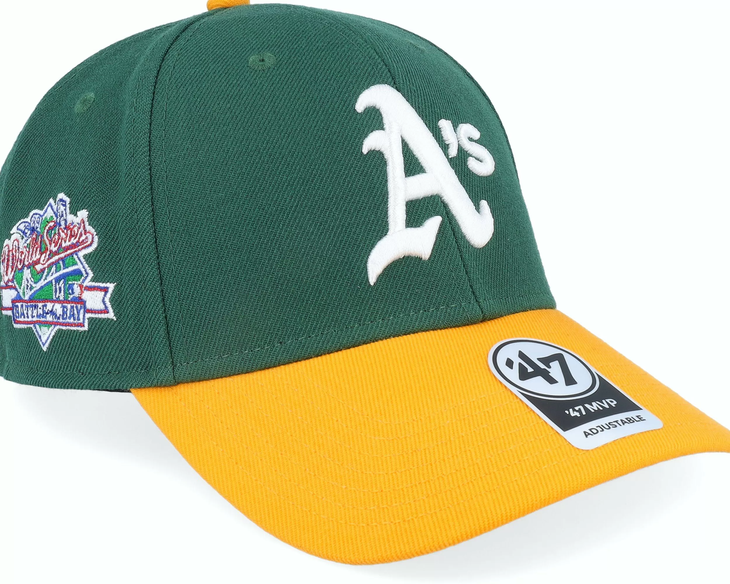 47 Brand Oakland Athletics Sure Shot Mvp Dark Green/Yellow Adjustable - -Unisex Adjustable