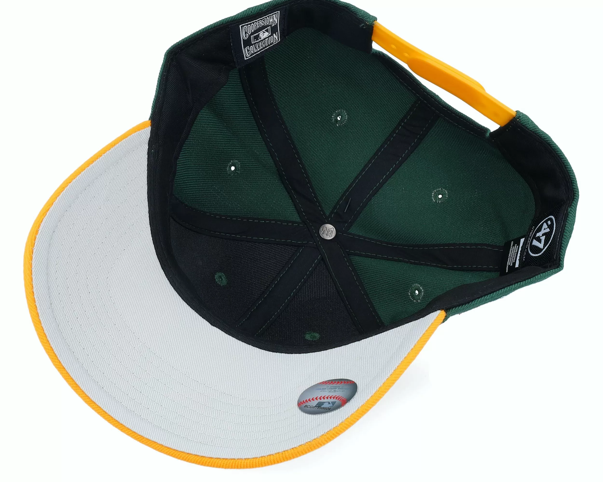 47 Brand Oakland Athletics Sure Shot Mvp Dark Green/Yellow Adjustable - -Unisex Adjustable