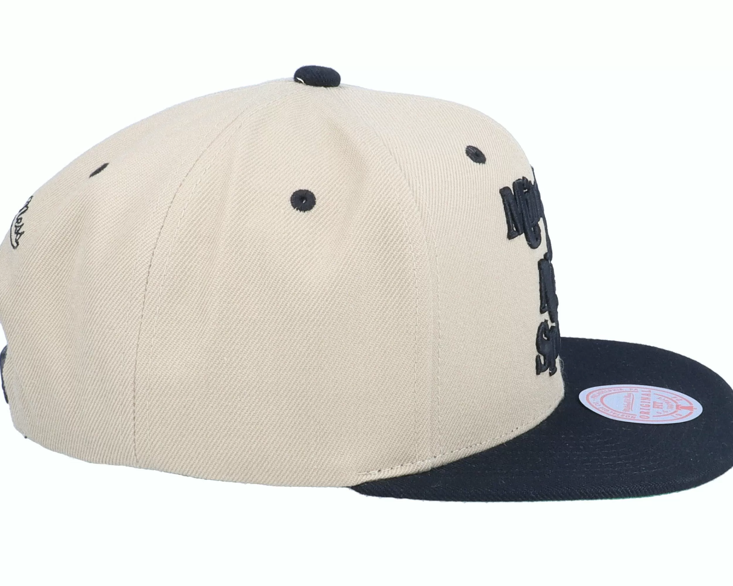 Mitchell & Ness Own Brand Two Tone Retro Black/Tan Snapback - -Unisex Snapback