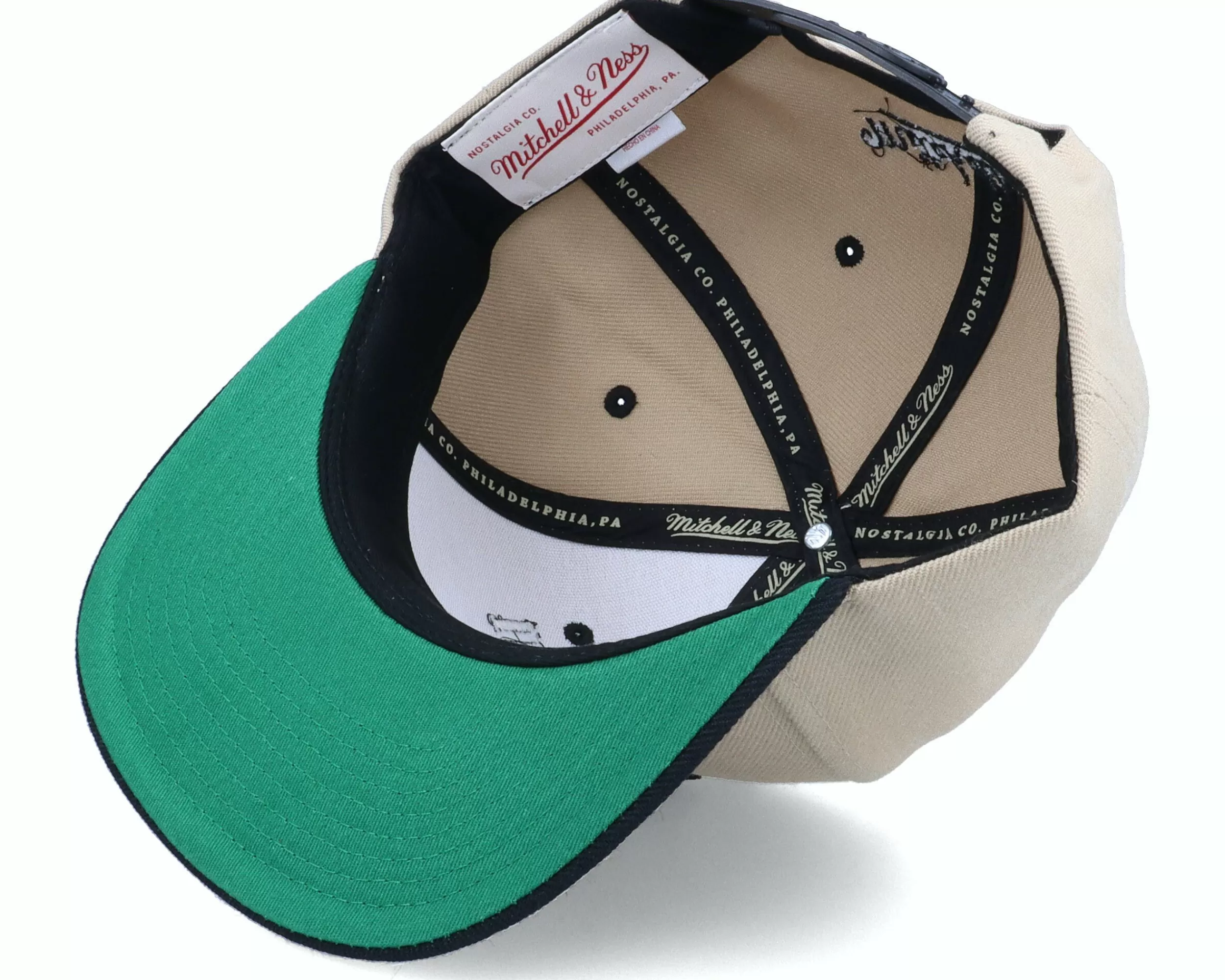 Mitchell & Ness Own Brand Two Tone Retro Black/Tan Snapback - -Unisex Snapback