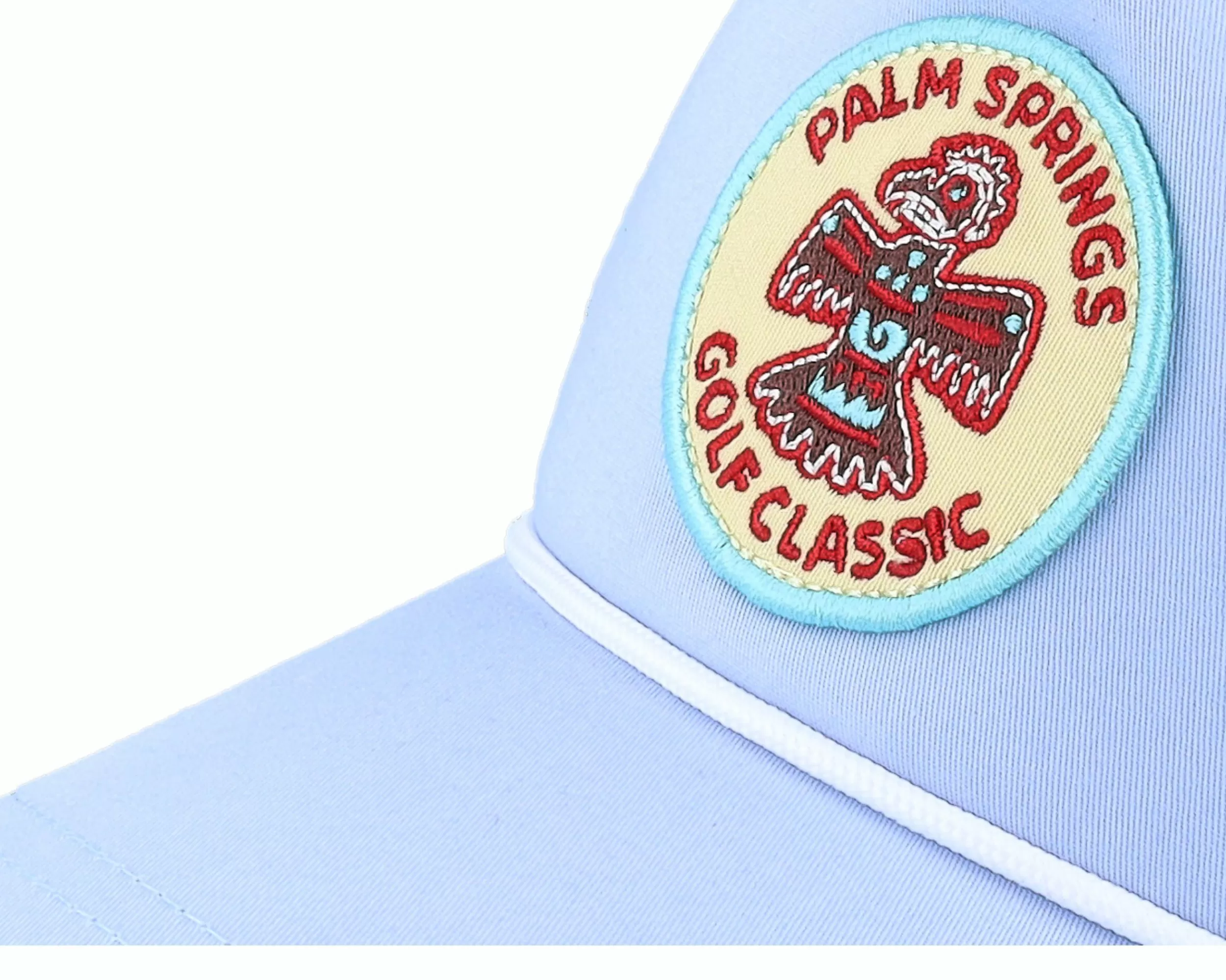 American Needle Palm Springs Ltwght Rope 19Th Hole Golf Light Blue Dad Cap - -Unisex Dad Cap