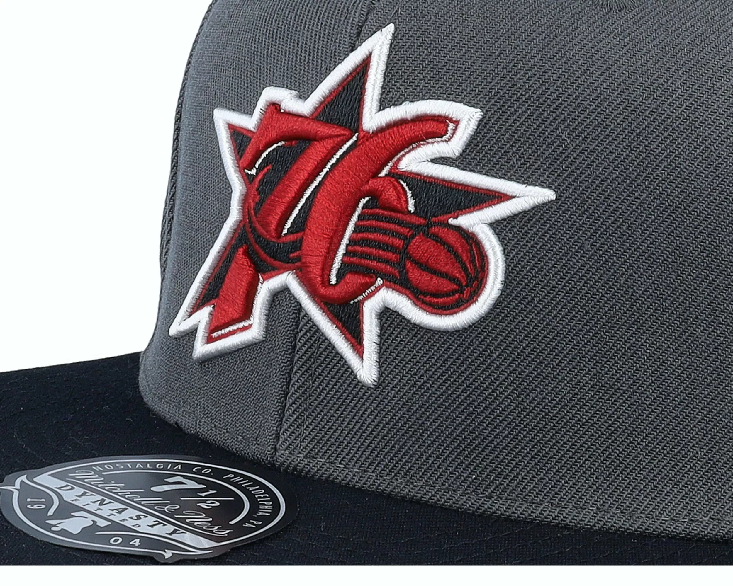 Mitchell & Ness Philadelphia 76Ers Born And Bred Grey/Black Fitted - -Unisex Fitted