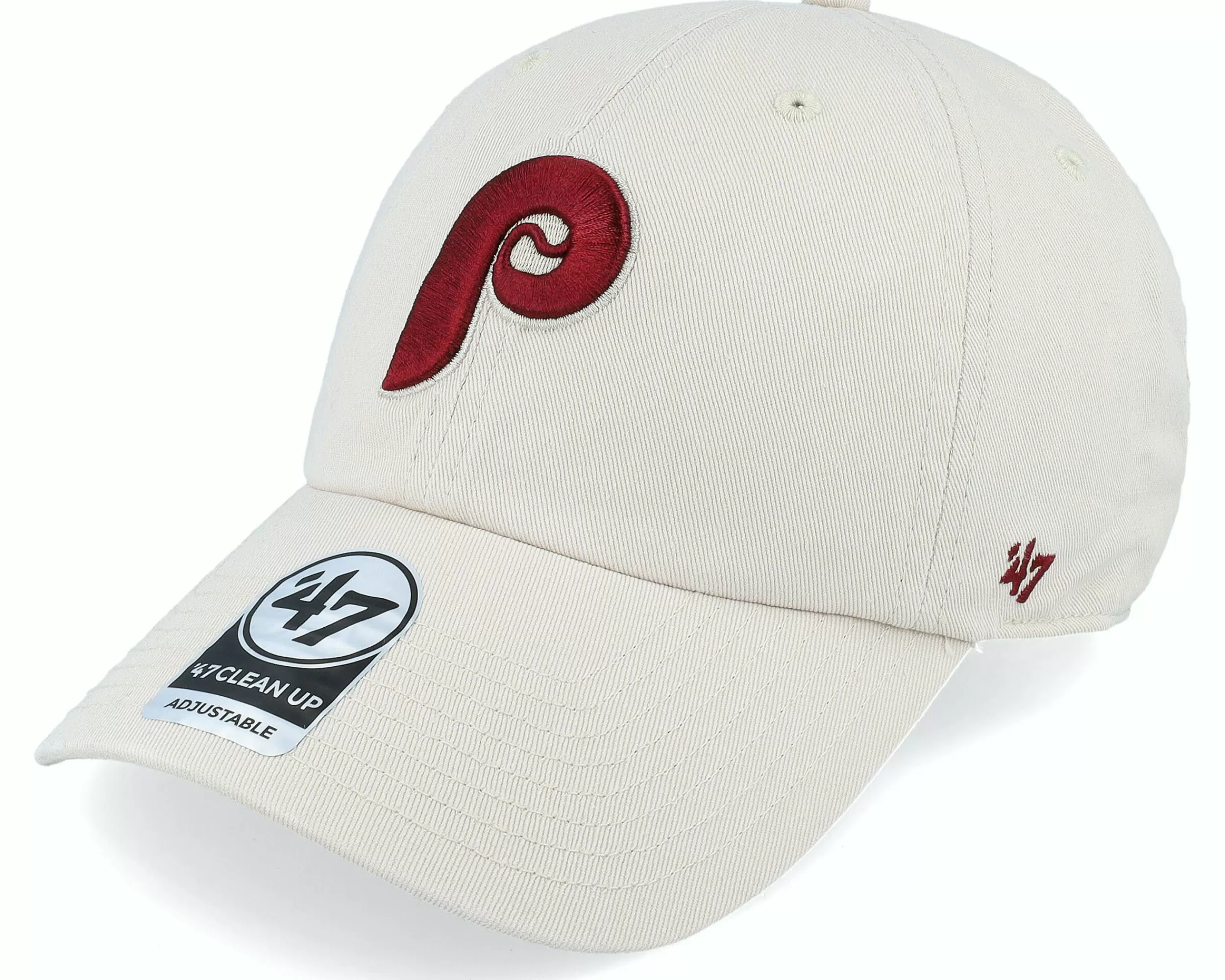 47 Brand Philadelphia Phillies Clean Up Bone Dad Cap - -Unisex Dad Cap