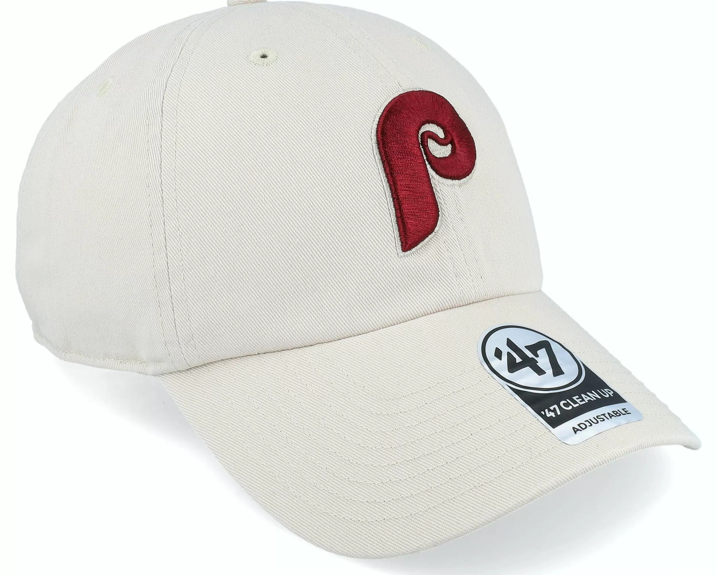 47 Brand Philadelphia Phillies Clean Up Bone Dad Cap - -Unisex Dad Cap