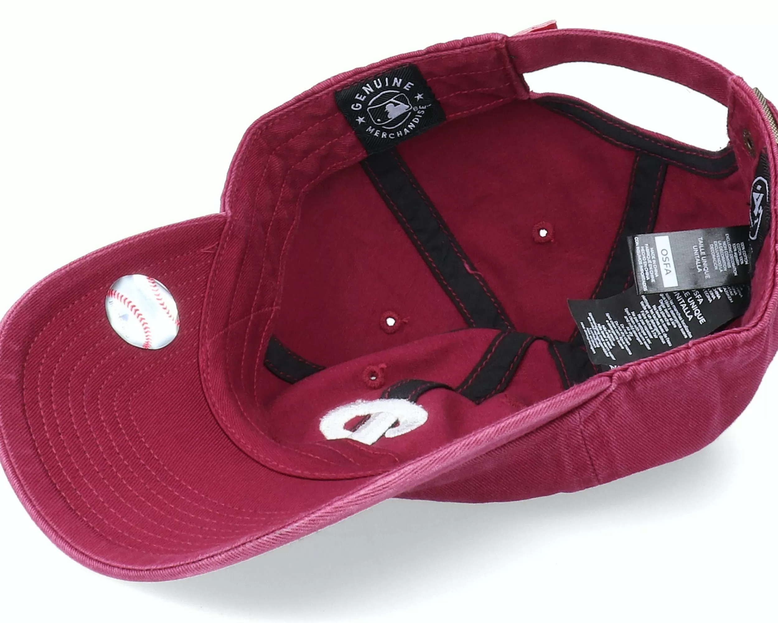 47 Brand Philadelphia Phillies Clean Up Cardinal Dad Cap - -Unisex Dad Cap
