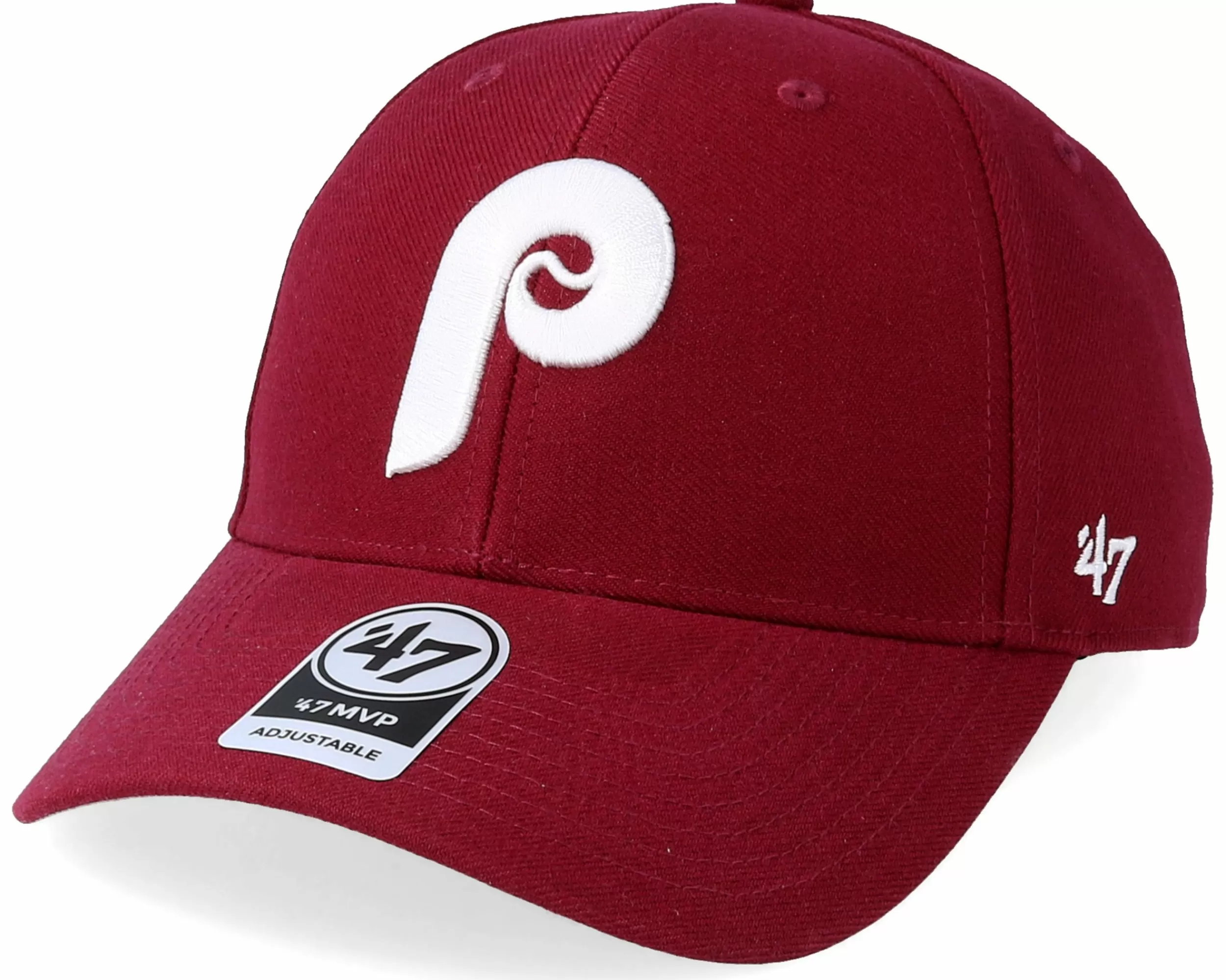 47 Brand Philadelphia Phillies Cooperstown Mvp Cardinal Adjustable - -Unisex Adjustable