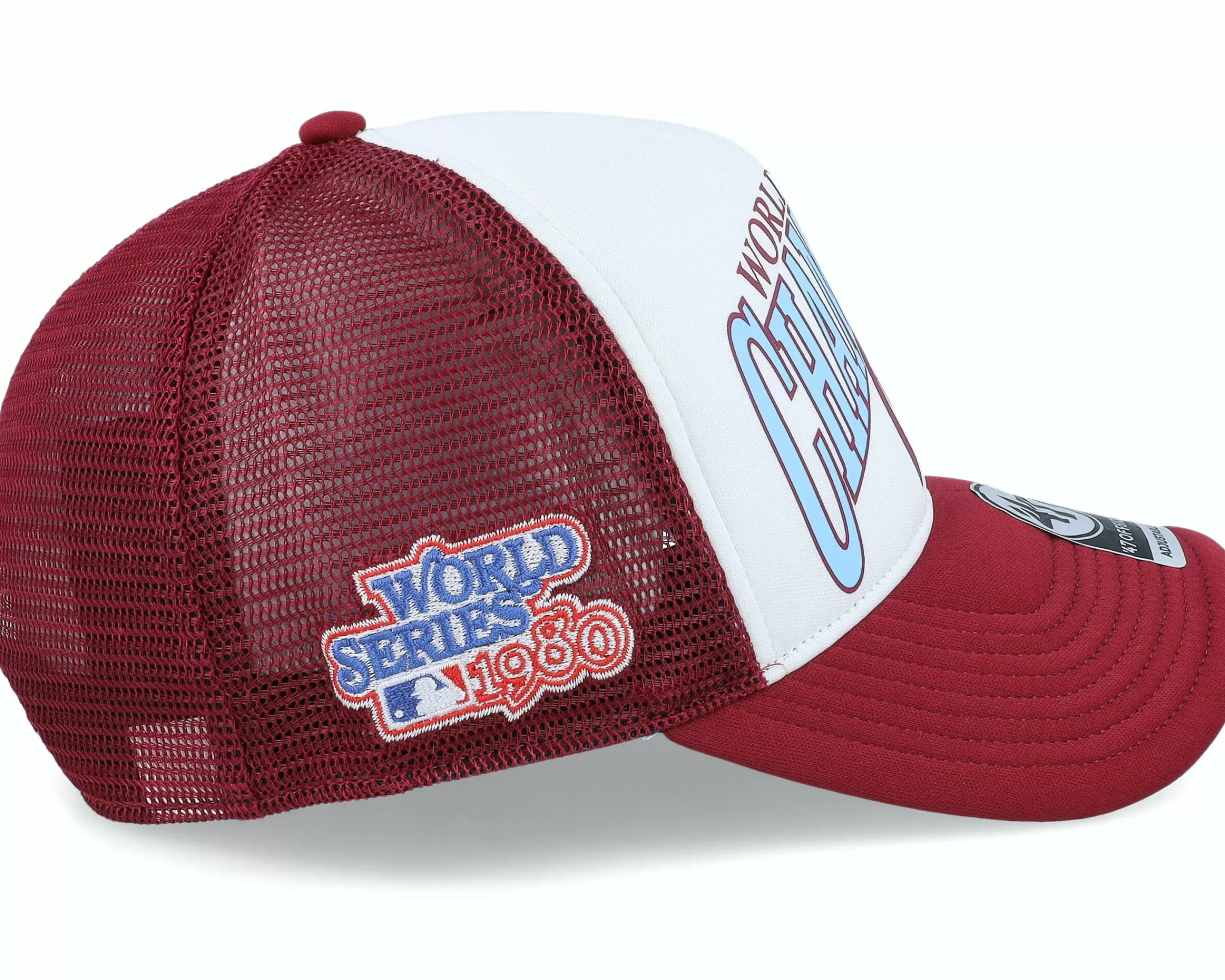 47 Brand Philadelphia Phillies Mlb Champ Offside Dt Cardinal/White Trucker - -Unisex Trucker