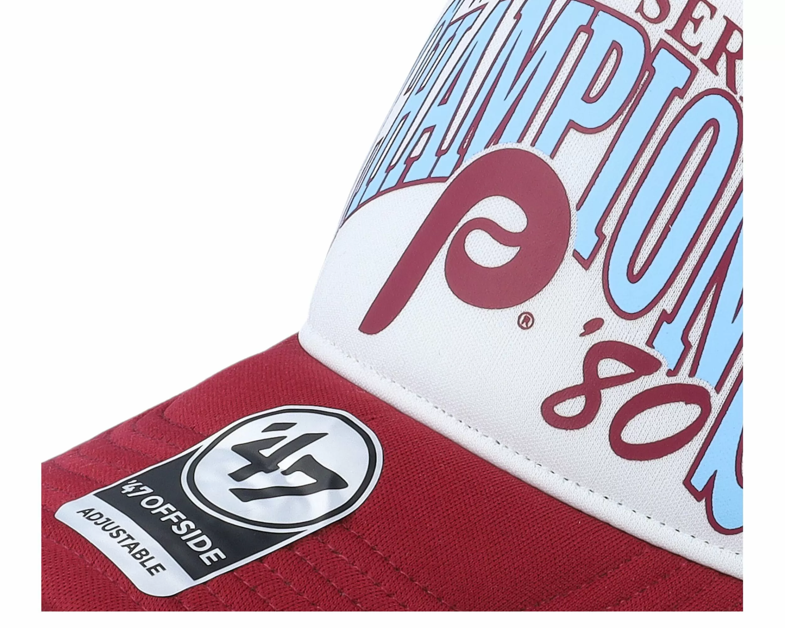 47 Brand Philadelphia Phillies Mlb Champ Offside Dt Cardinal/White Trucker - -Unisex Trucker