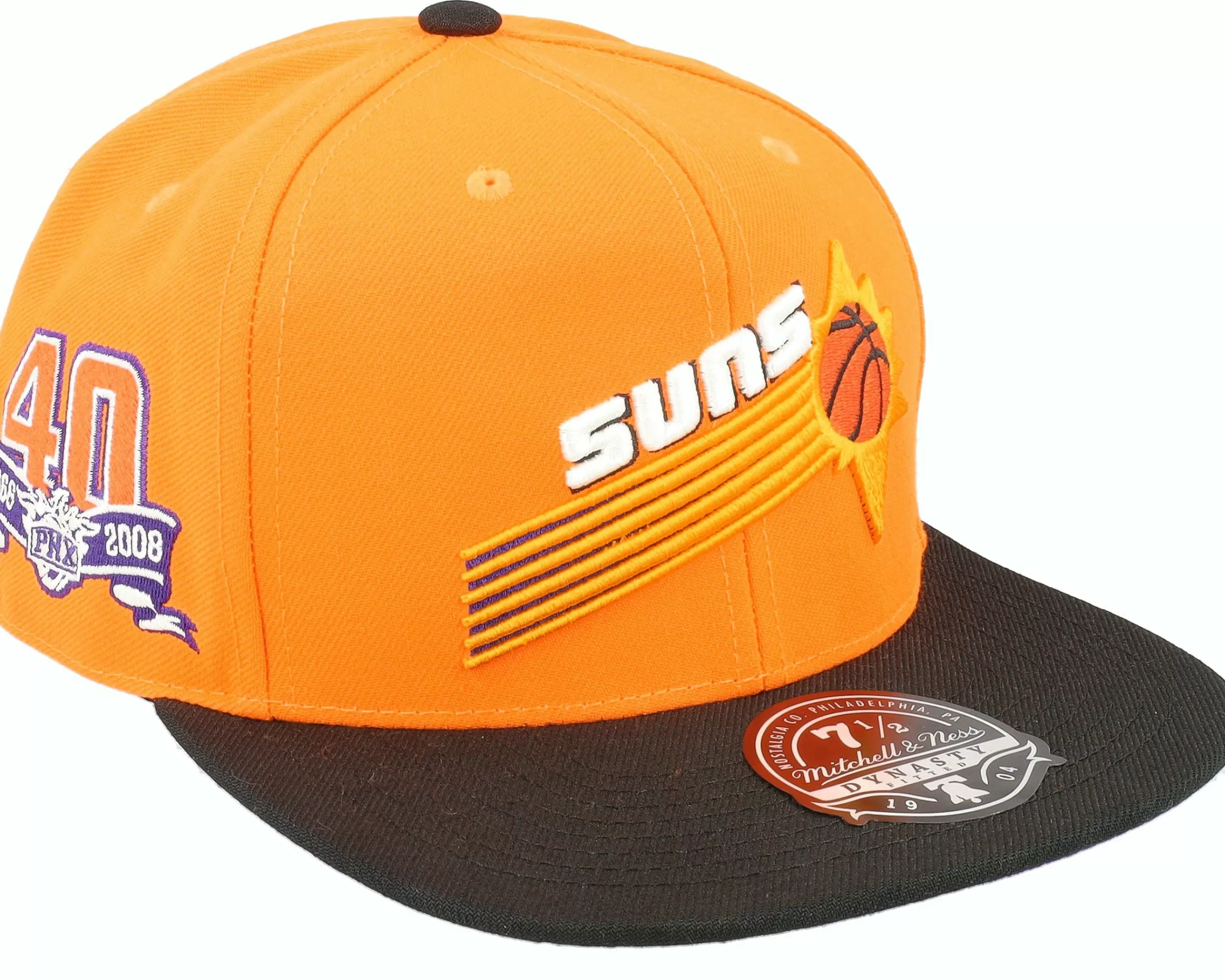 Mitchell & Ness Phoenix Suns Team Side 1 Orange/Black Fitted - -Unisex Fitted