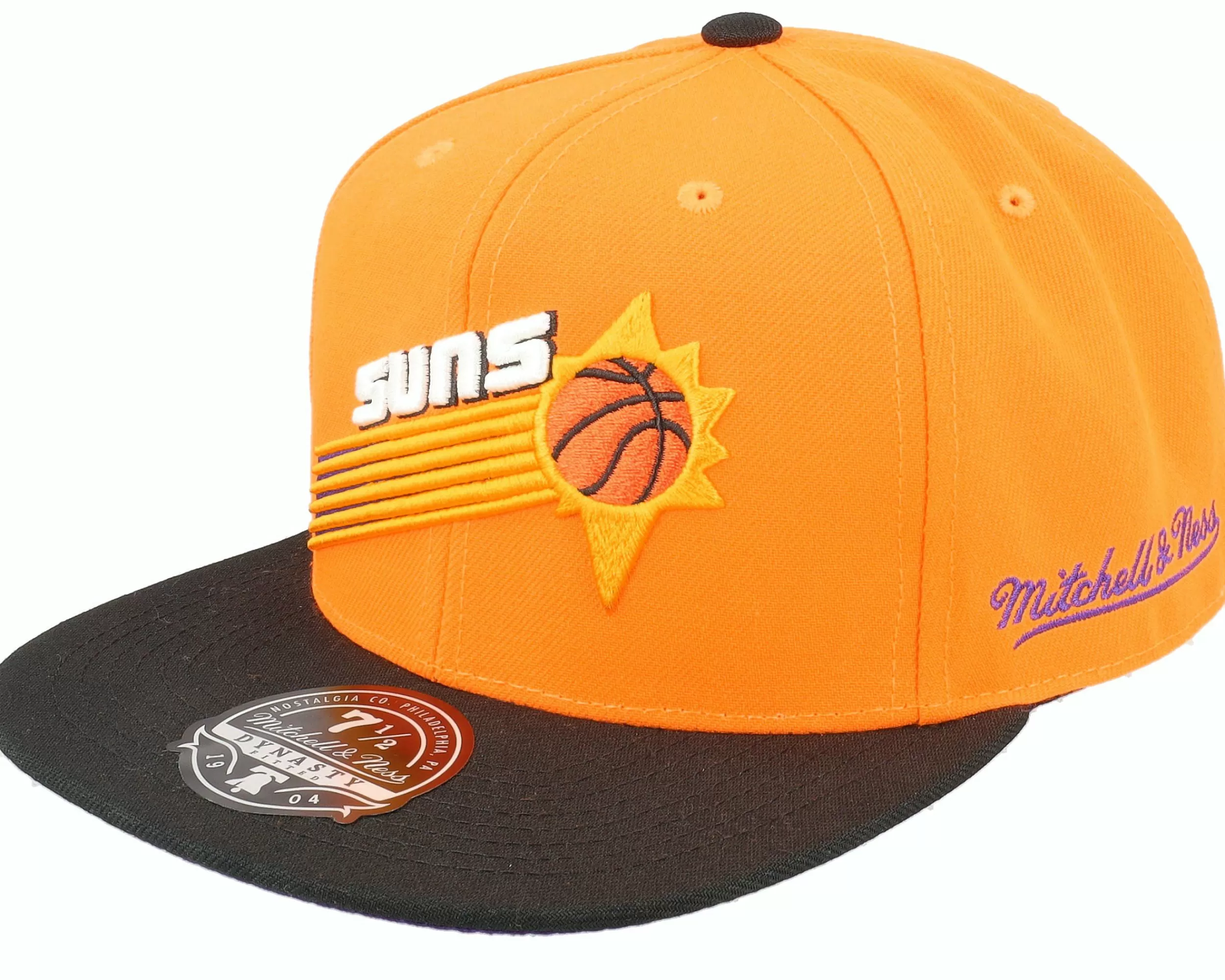 Mitchell & Ness Phoenix Suns Team Side 1 Orange/Black Fitted - -Unisex Fitted