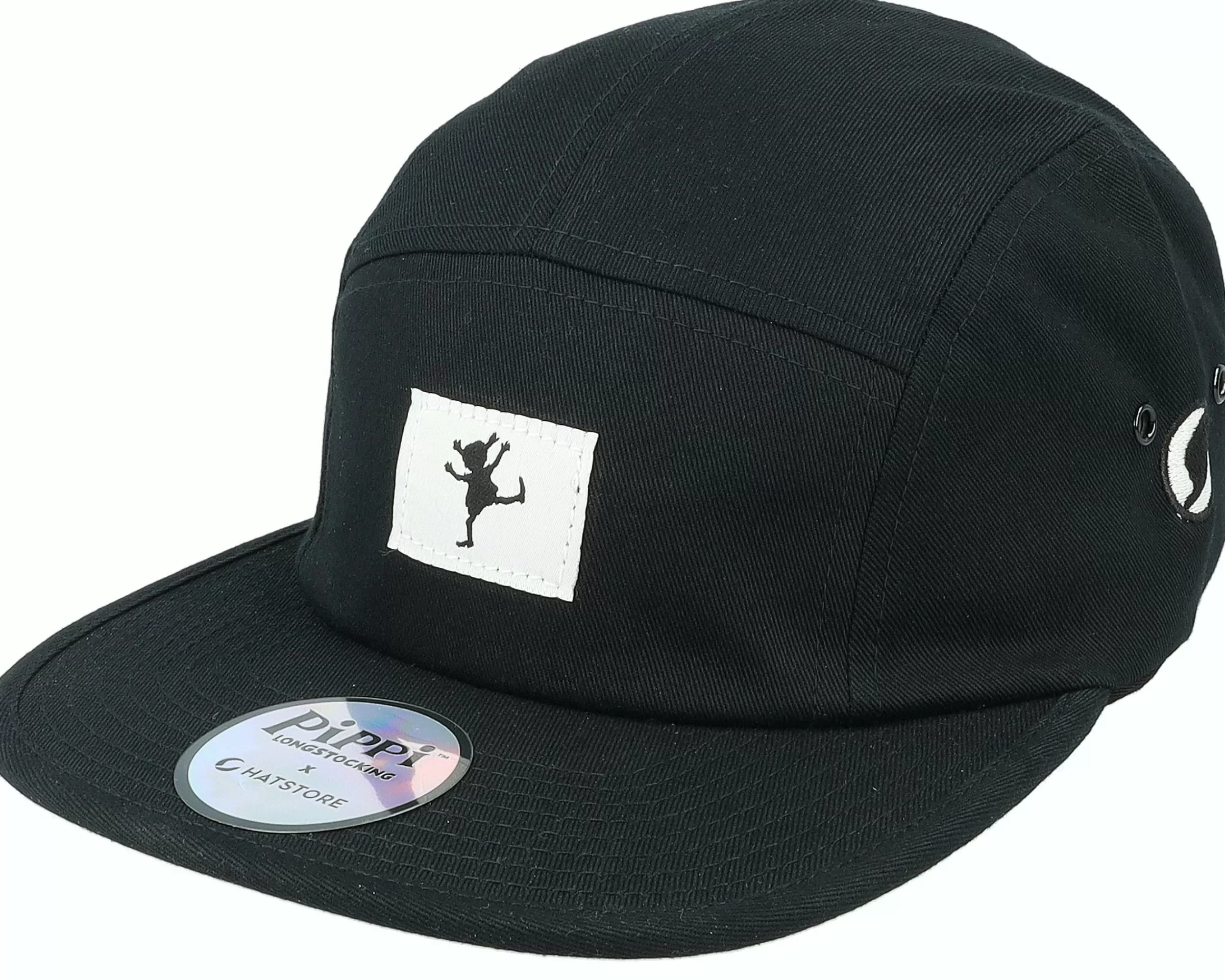 Pippi Longstocking Pippi Silhouette Black 5-Panel - -Unisex 5-Panel