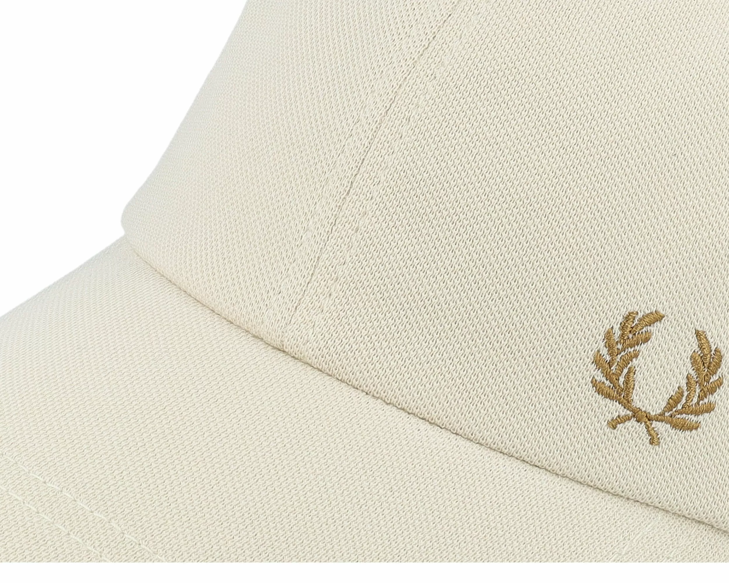 Fred Perry Pique Classic Cap T03 Oatmeal/Dark Caramel Dad Cap - -Unisex Dad Cap