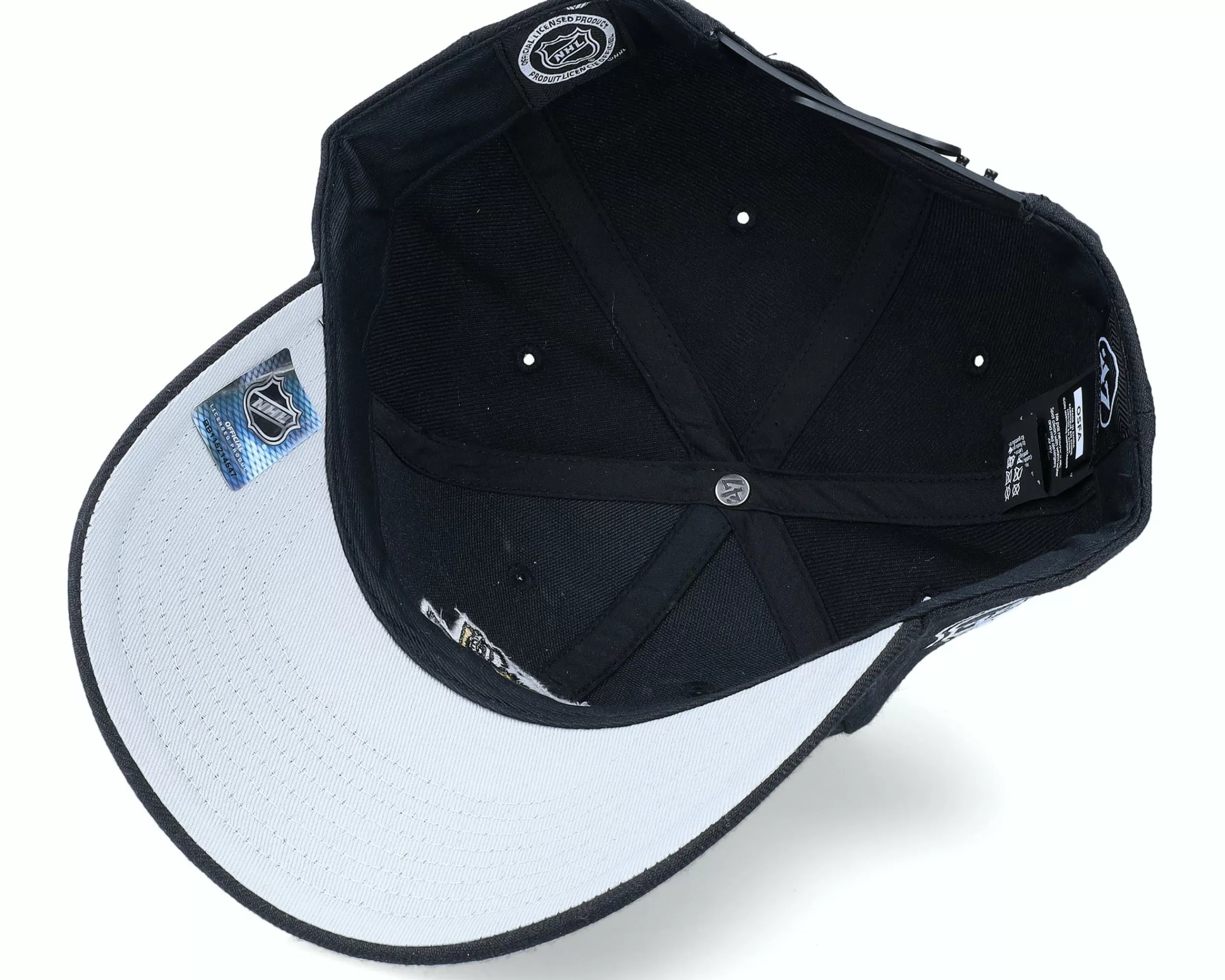 47 Brand Pittsburgh Penguins Nhl Sure Shot Mvp Black Adjustable - -Unisex Adjustable