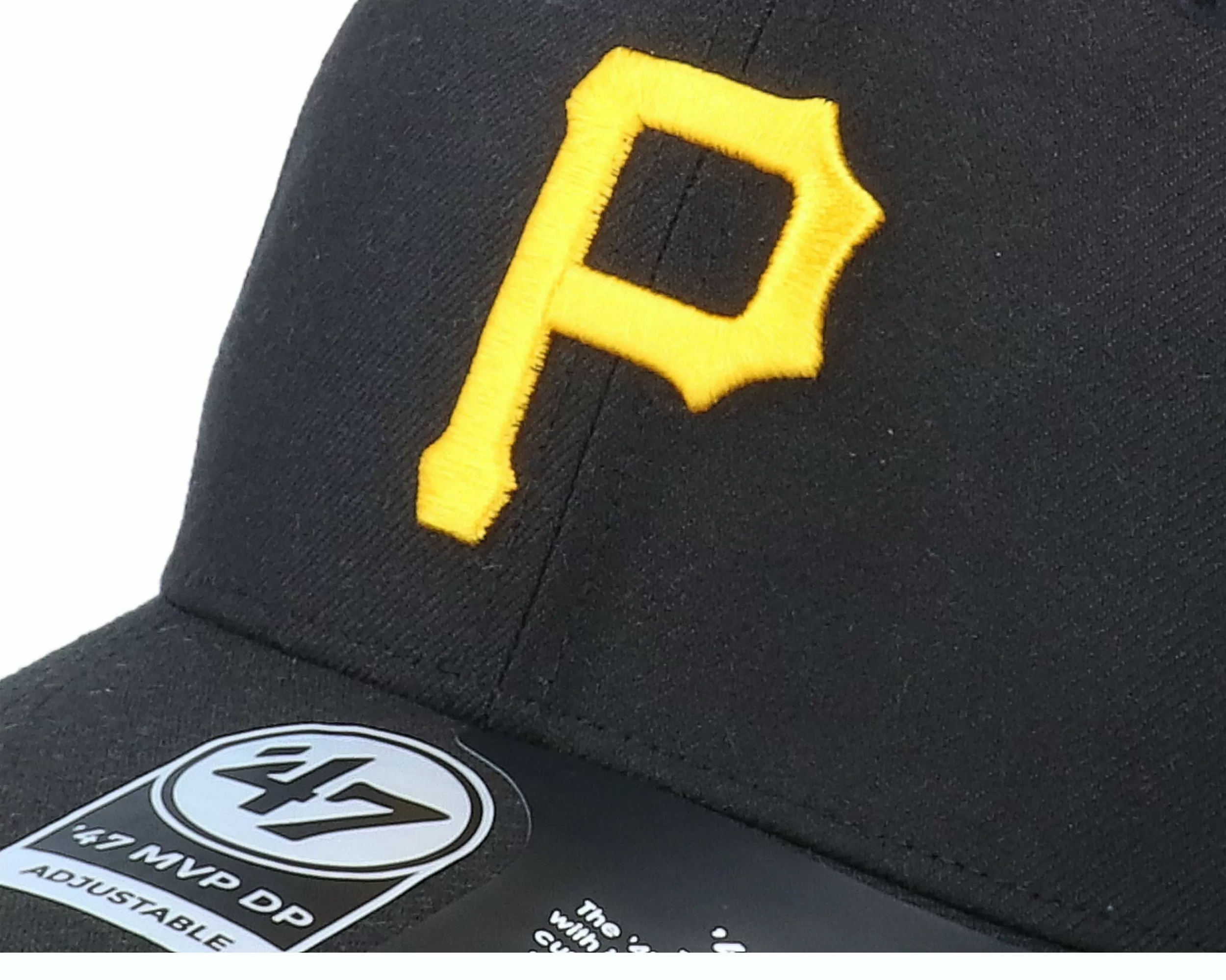 47 Brand Pittsburgh Pirates Cold Zone Mvp Dp Black Adjustable - -Unisex Adjustable