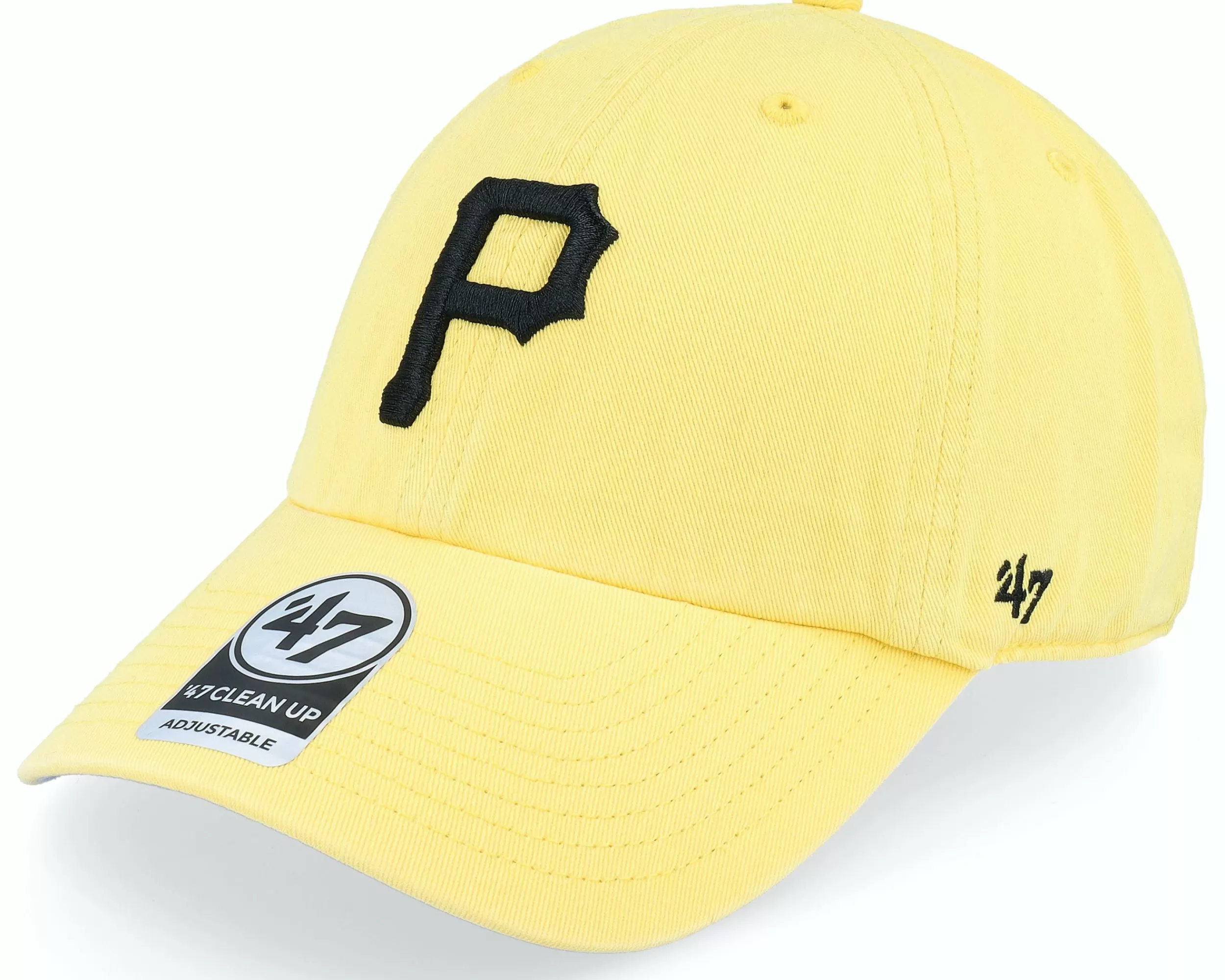 47 Brand Pittsburgh Pirates Mlb Double Under 47 Clean Up Maize Dad Cap - -Unisex Dad Cap