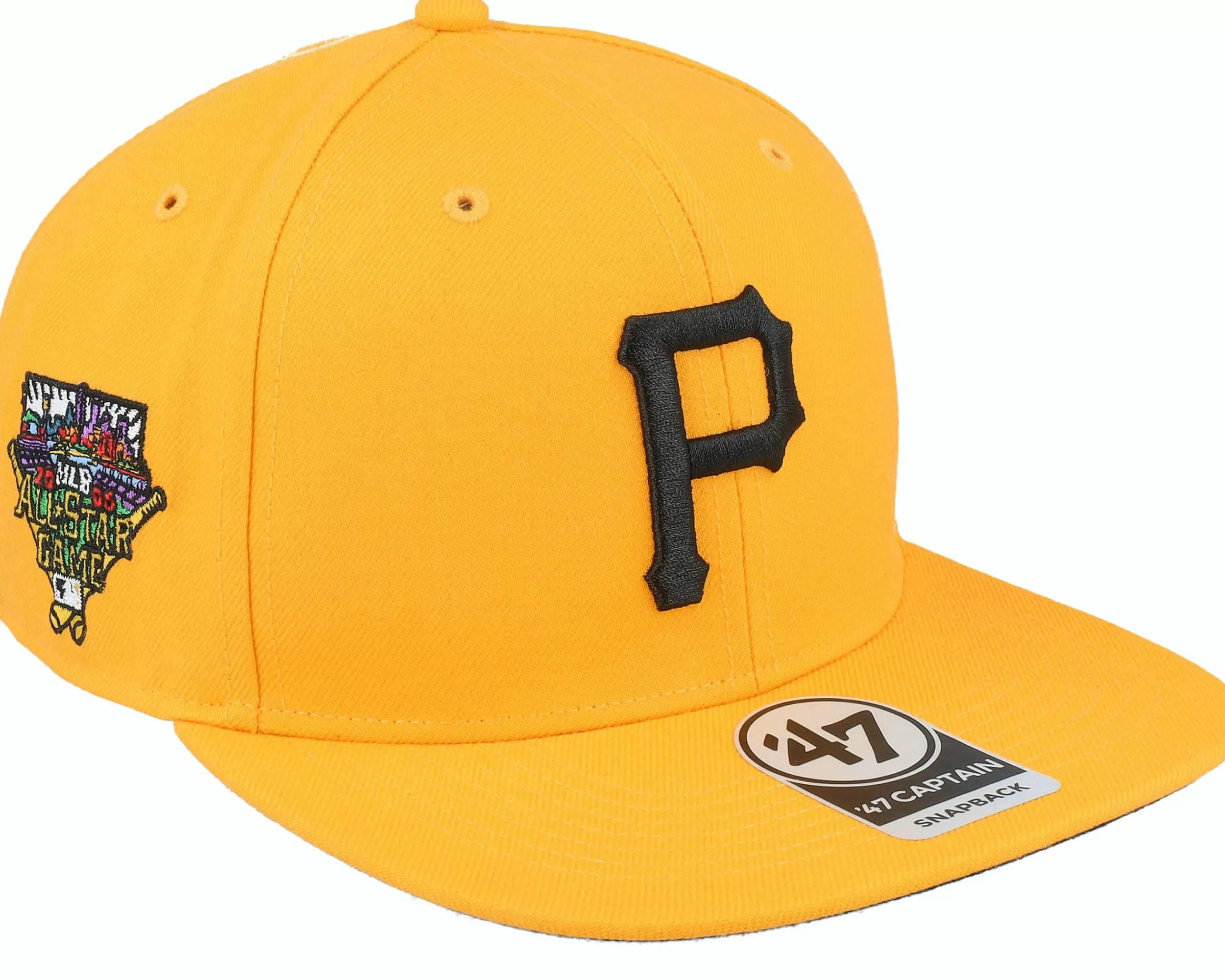 47 Brand Pittsburgh Pirates Mlb Sure Shot Under 47 Captain Gold Snapback - -Unisex Snapback