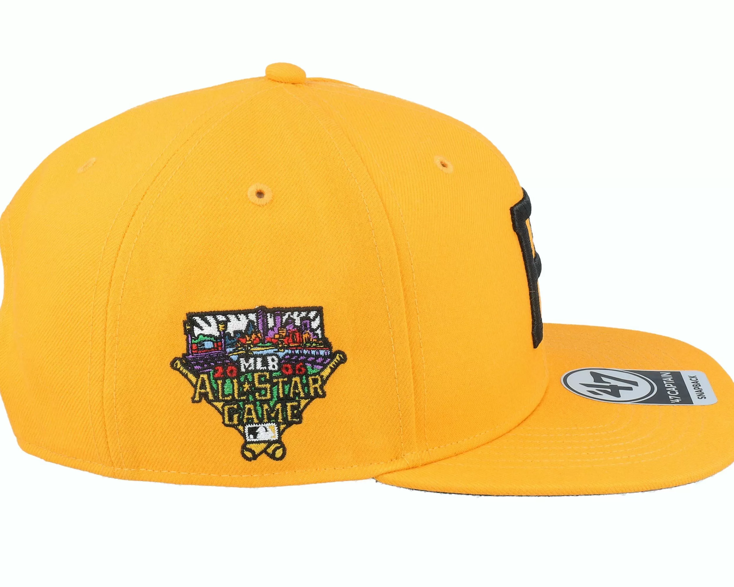 47 Brand Pittsburgh Pirates Mlb Sure Shot Under 47 Captain Gold Snapback - -Unisex Snapback
