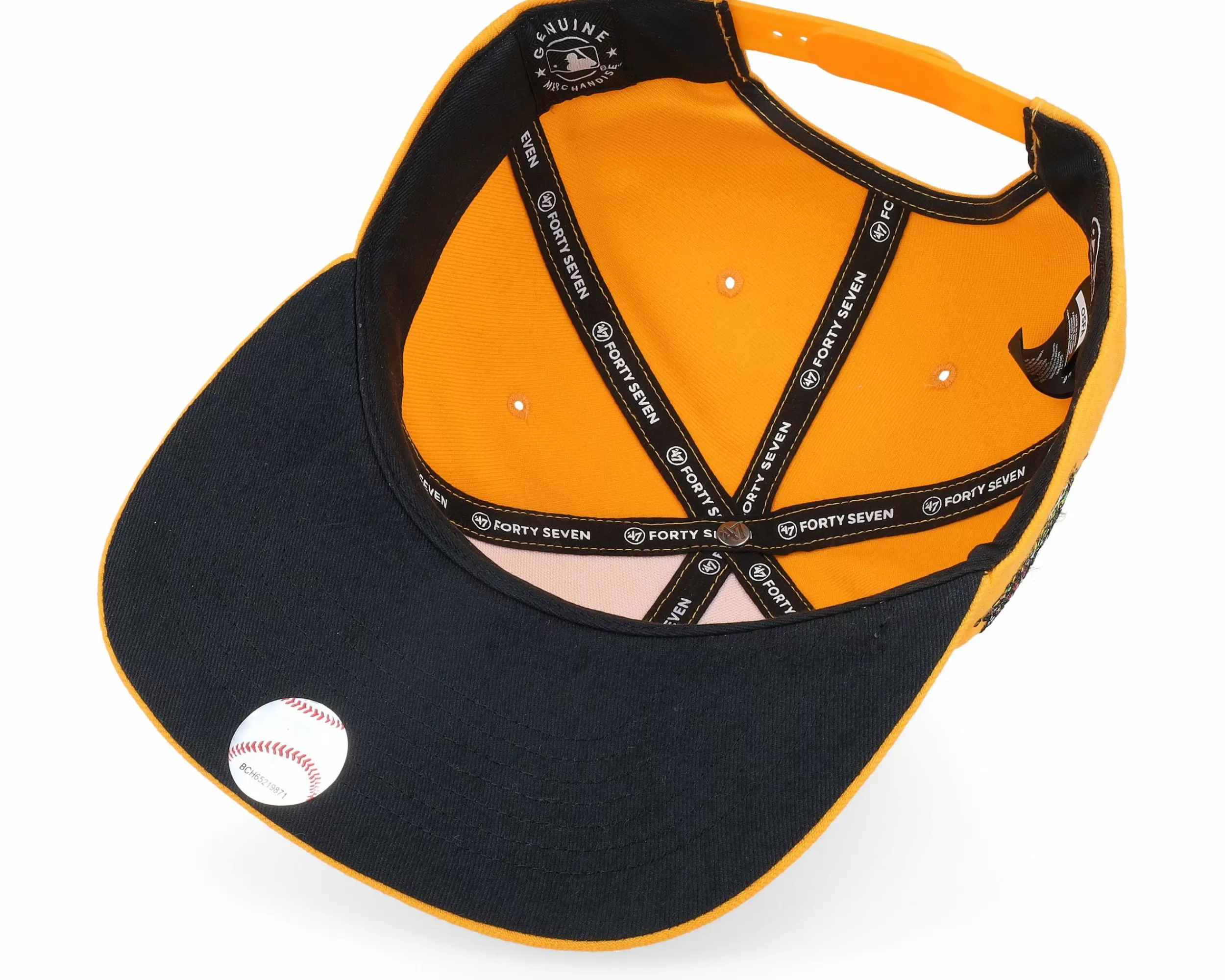 47 Brand Pittsburgh Pirates Mlb Sure Shot Under 47 Captain Gold Snapback - -Unisex Snapback