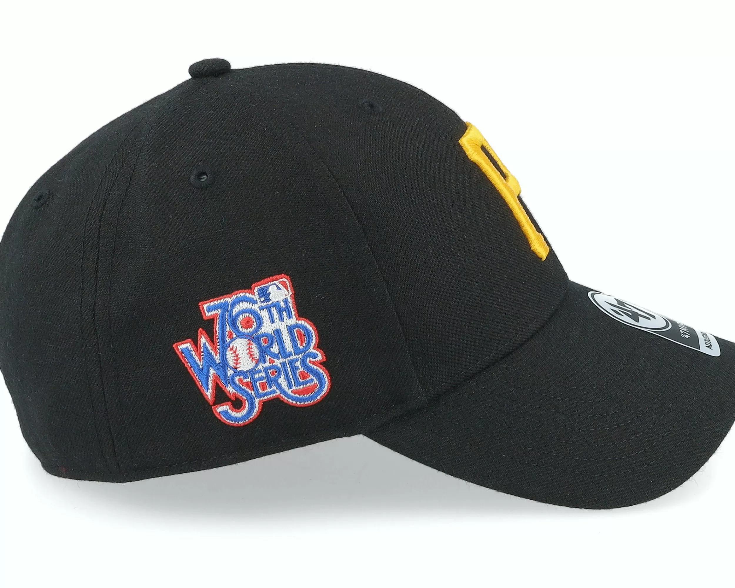 47 Brand Pittsburgh Pirates Sure Shot Mvp Black Adjustable - -Unisex Adjustable