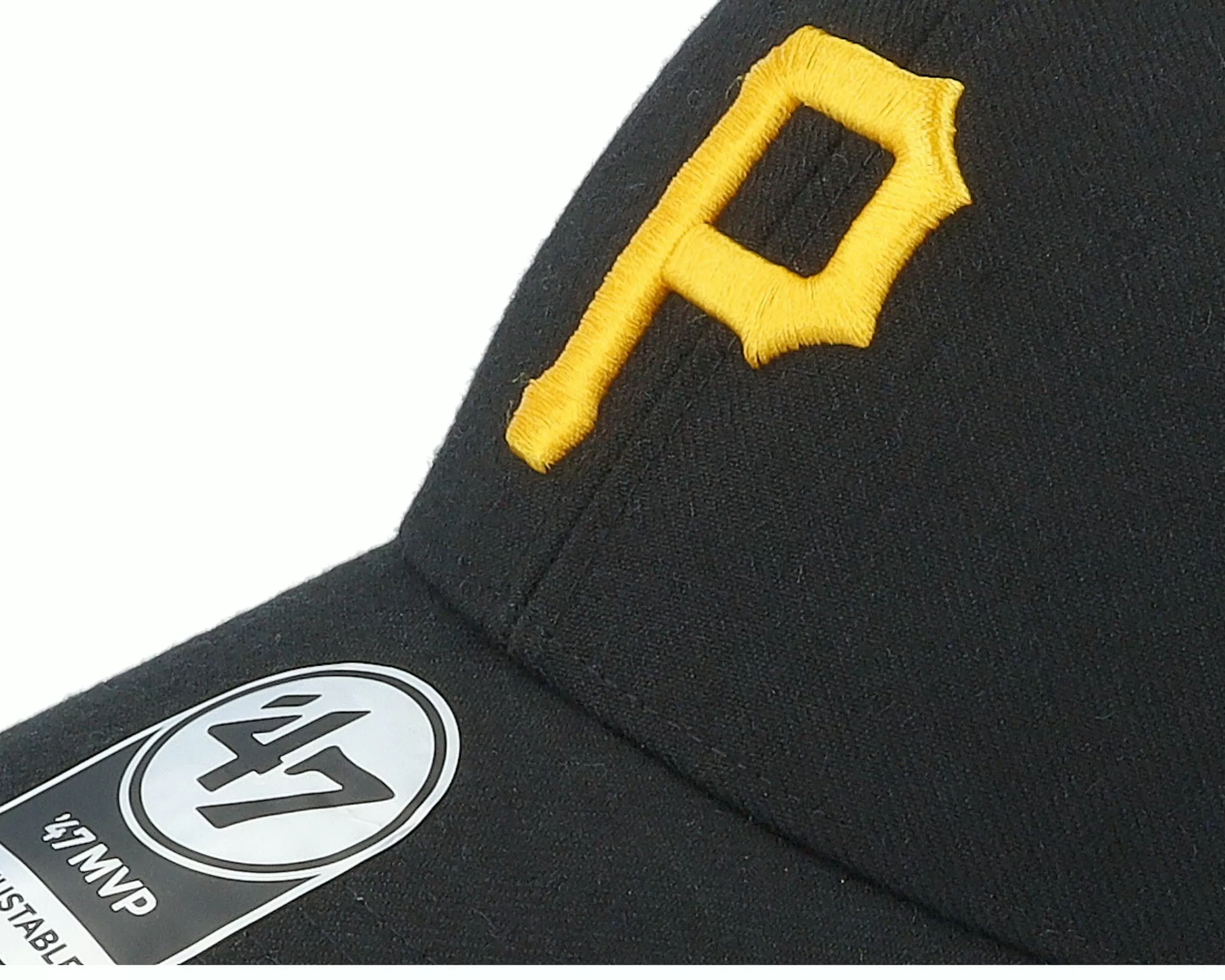 47 Brand Pittsburgh Pirates Sure Shot Mvp Black Adjustable - -Unisex Adjustable