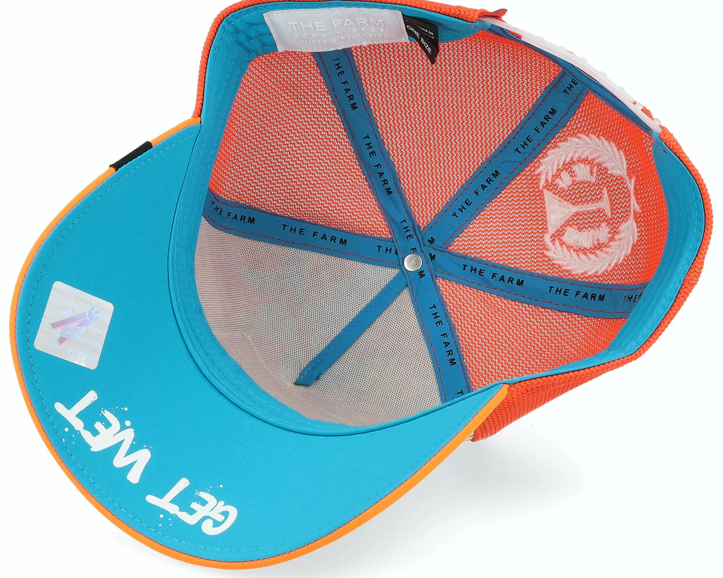 Goorin Bros. Public Anemone Skinny Dip 2.0 Multi/Orange Trucker - -Unisex Trucker