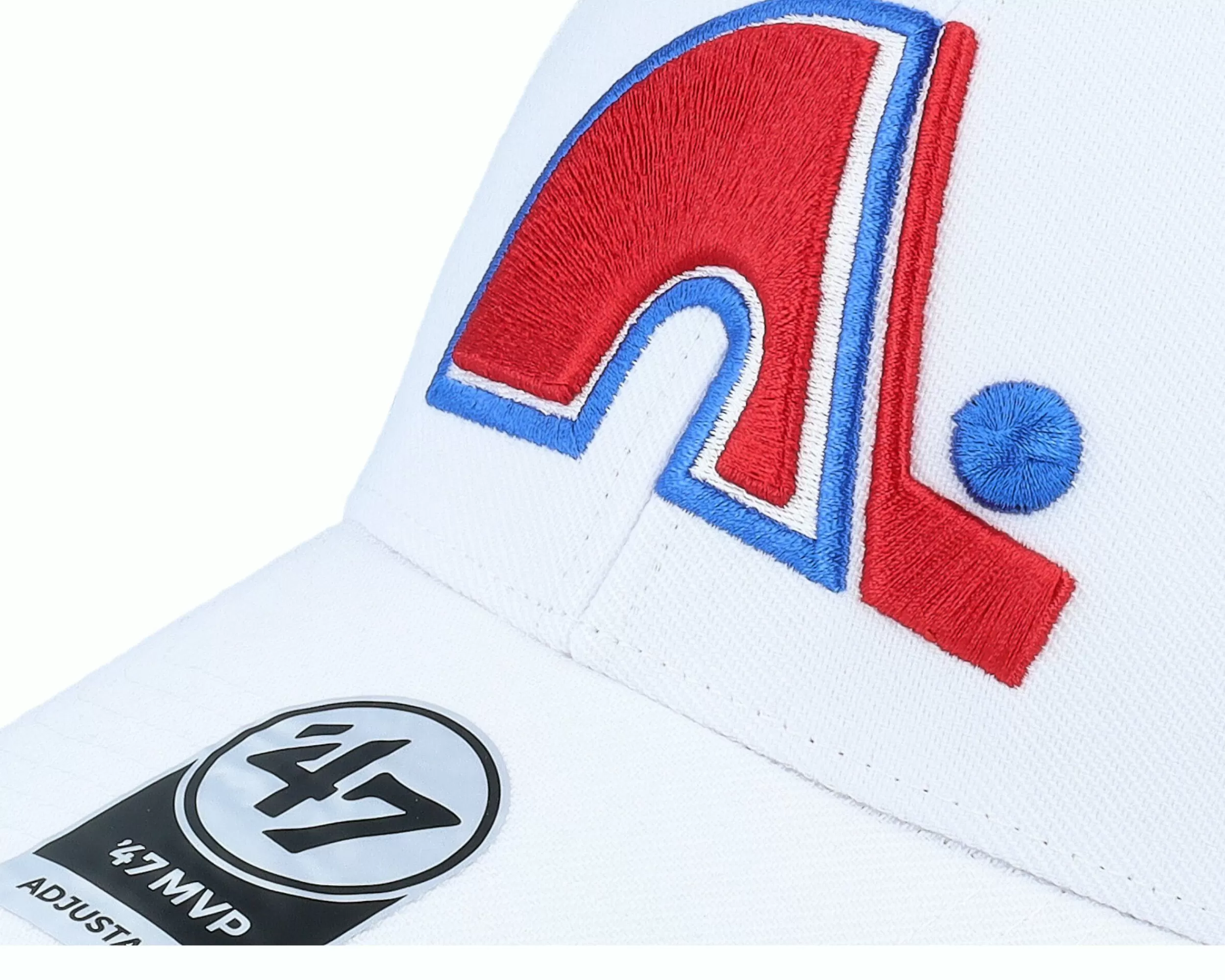 47 Brand Quebec Nordiques Nhl Mvp White Adjustable - -Unisex Adjustable