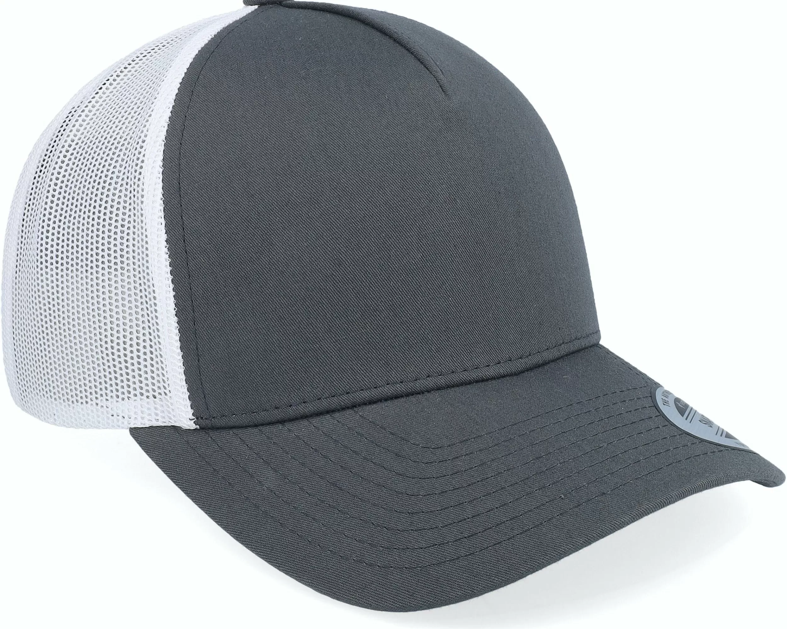Yupoong Retro 2-Tone Dark Grey/White A-Frame Trucker - -Unisex Trucker