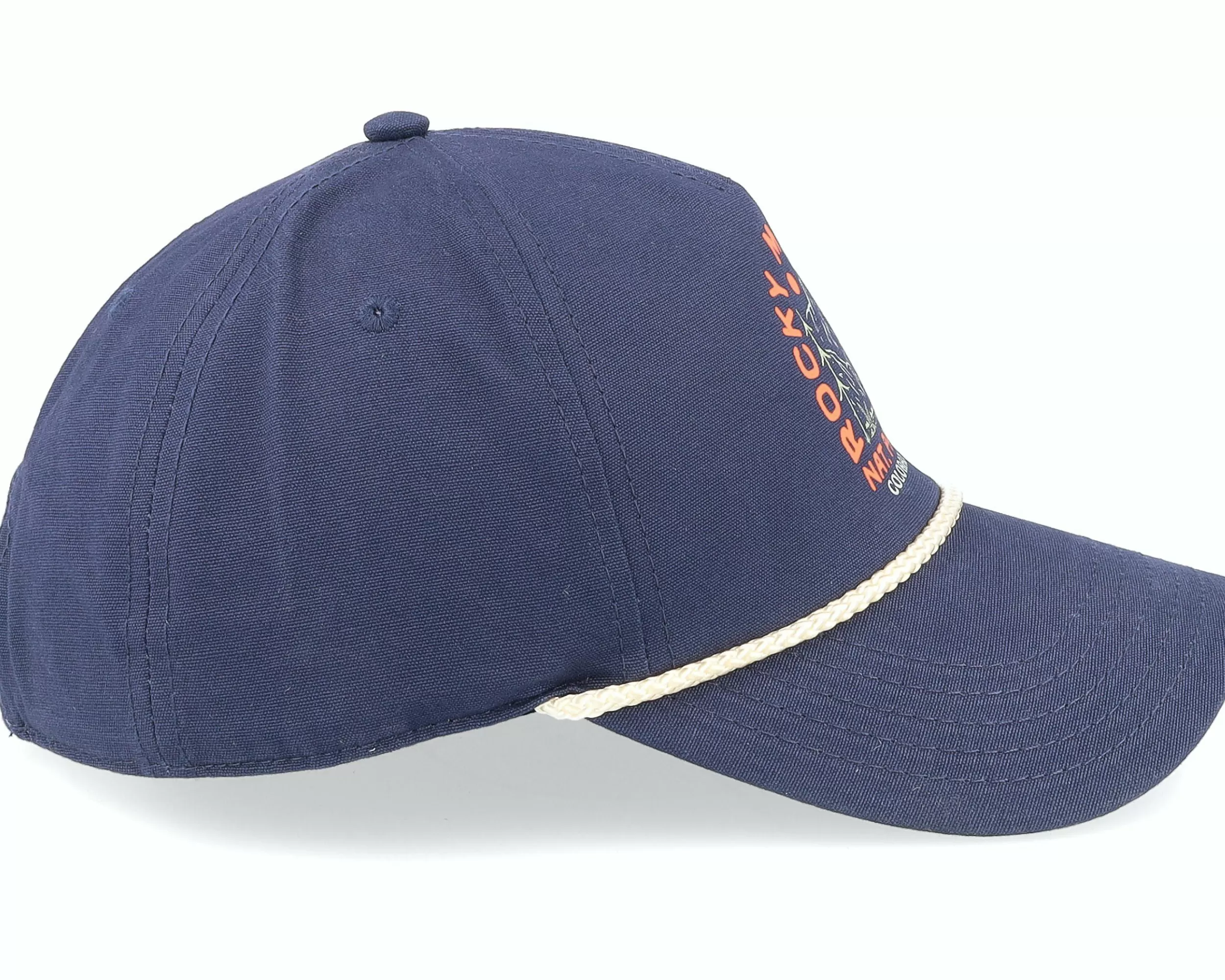 American Needle Rocky Mnt Np Canvas Cappy Navy Dad Cap - -Unisex Dad Cap