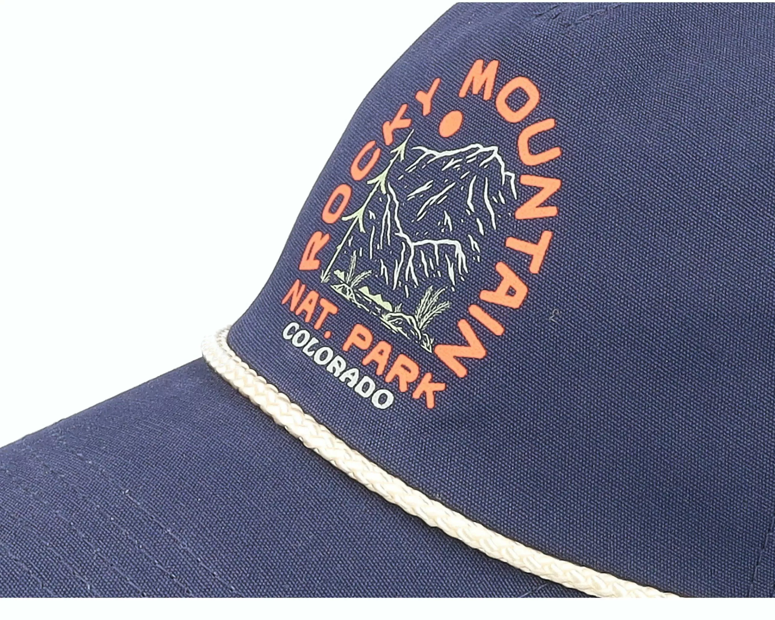 American Needle Rocky Mnt Np Canvas Cappy Navy Dad Cap - -Unisex Dad Cap