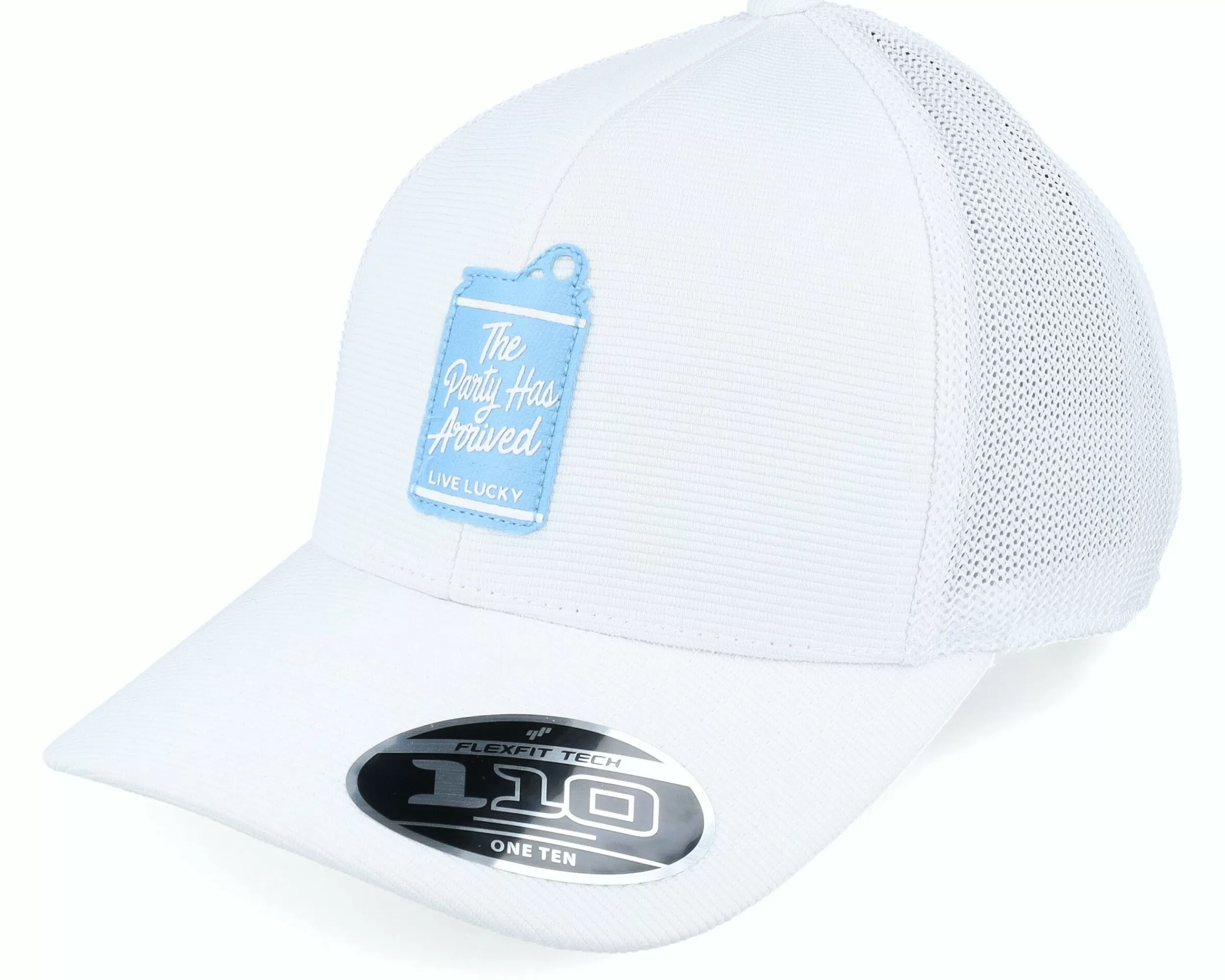 Black Clover Rowdy 2 White/White Mesh And Hd Print Patch Trucker - -Unisex Trucker