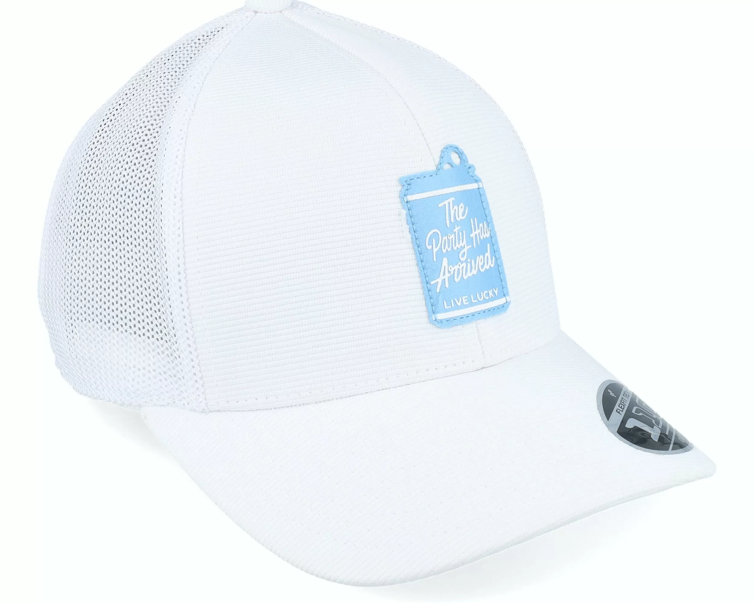 Black Clover Rowdy 2 White/White Mesh And Hd Print Patch Trucker - -Unisex Trucker