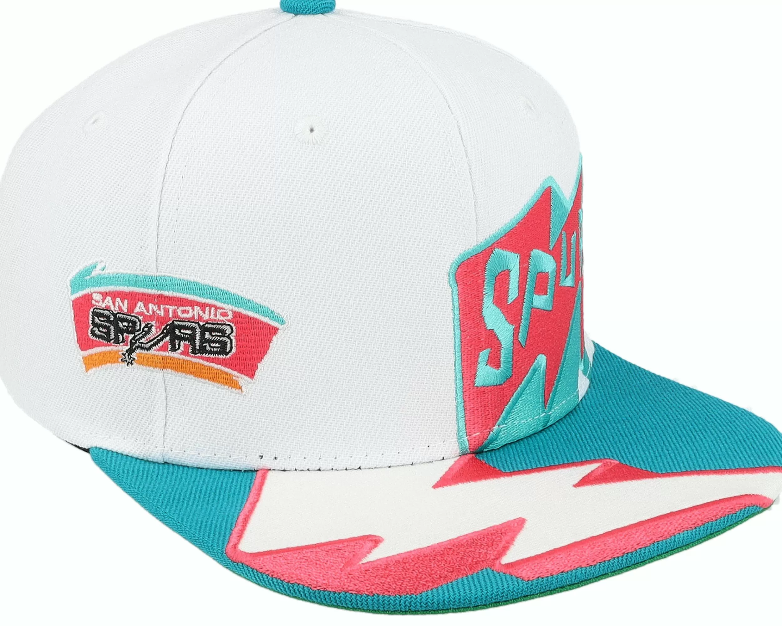 Mitchell & Ness San Antonio Spurs Fast Times Hwc White Snapback - -Unisex Snapback