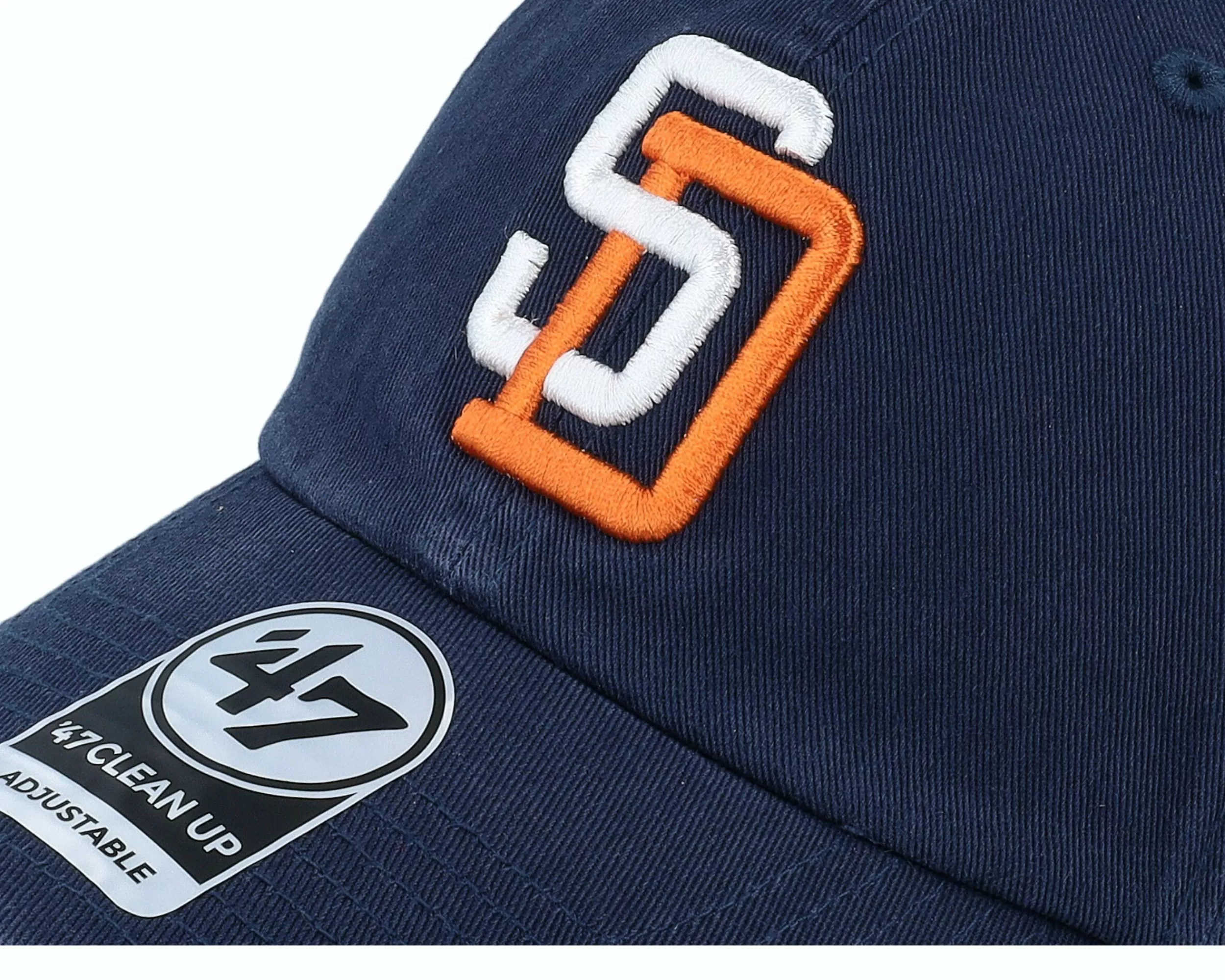 47 Brand San Diego Padres Cooperstown Clean Up Navy Dad Cap - -Unisex Dad Cap