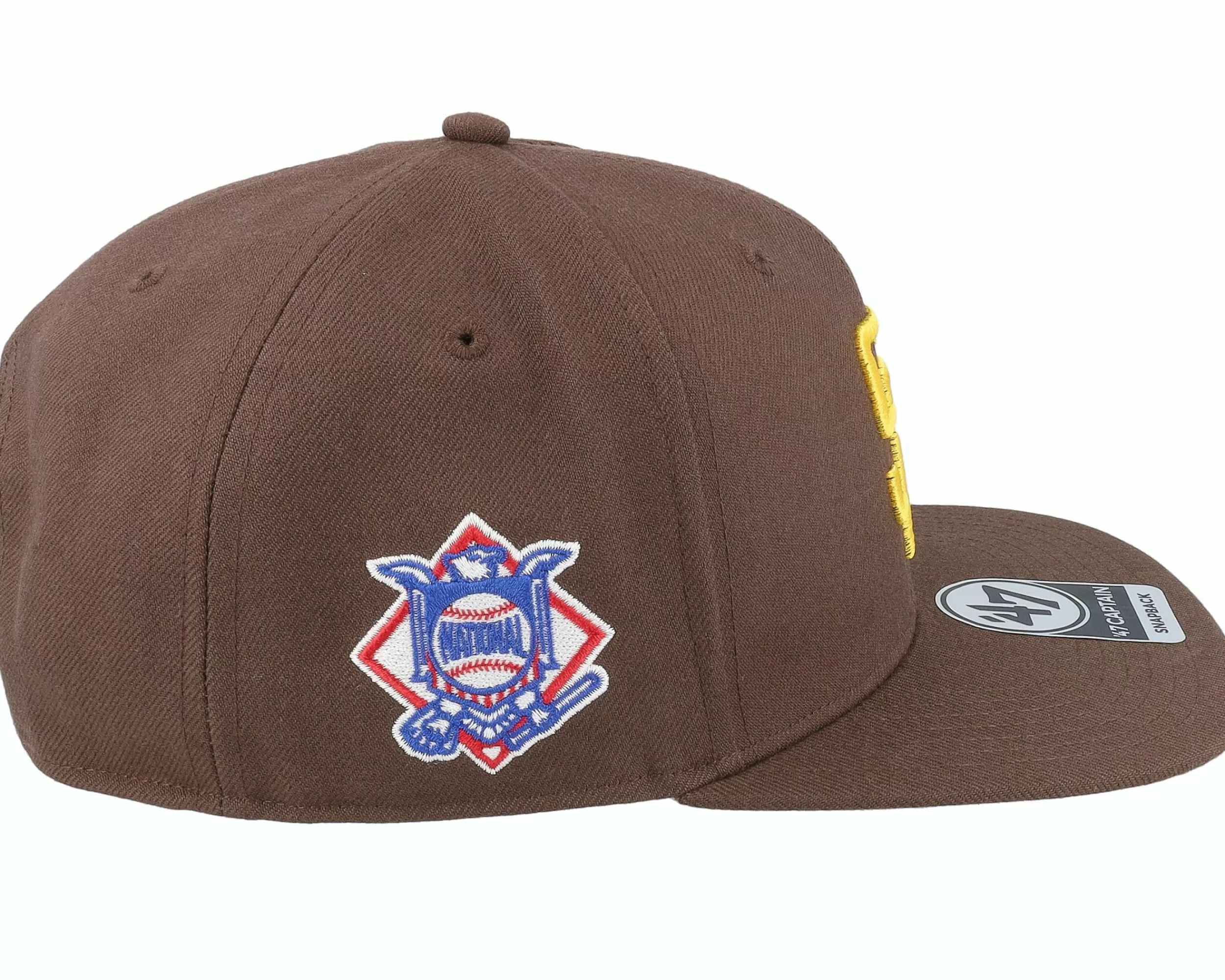 47 Brand San Diego Padres Mlb Sure Shot Captain Brown Snapback - -Unisex Snapback